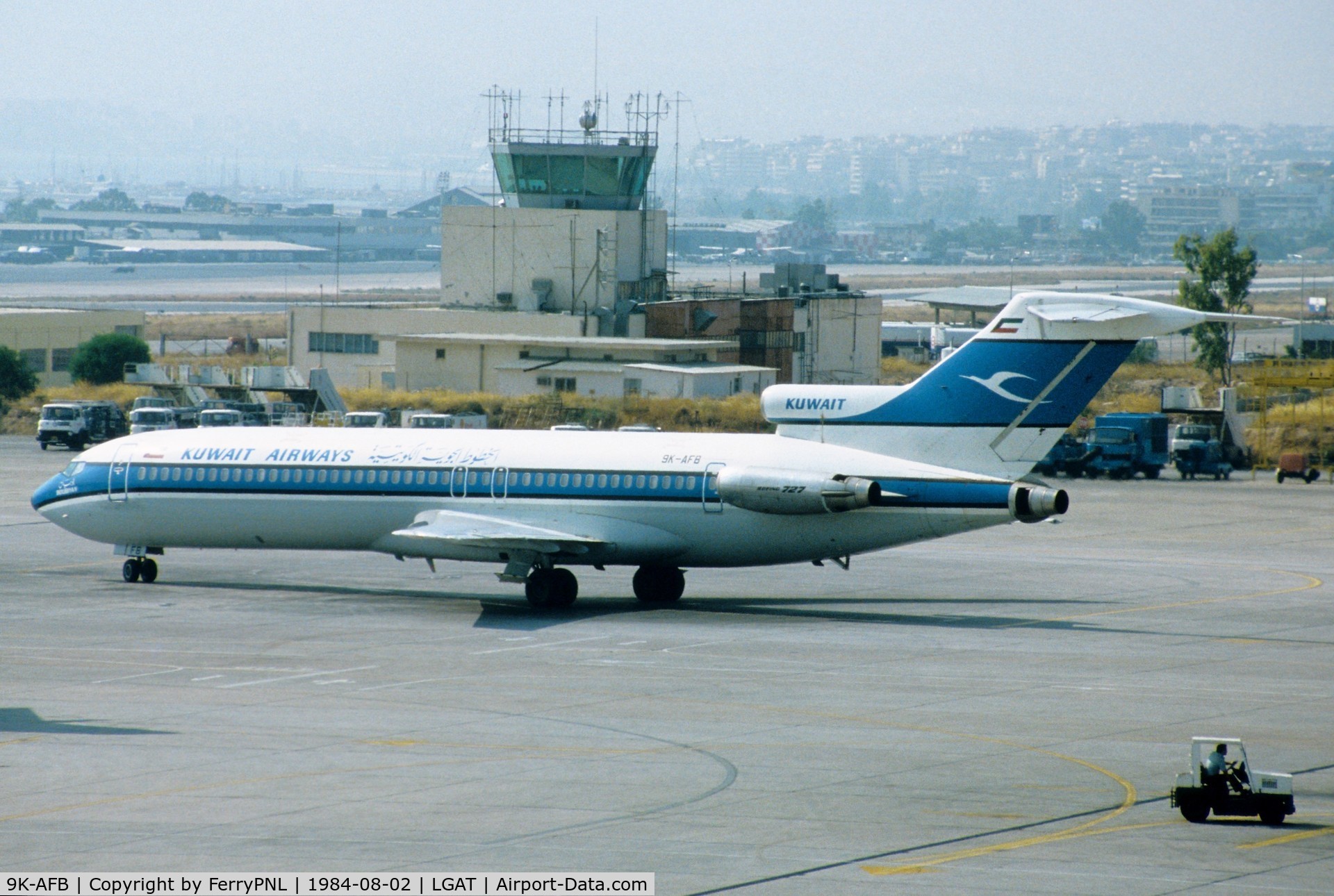 9K-AFB, 1980 Boeing 727-269 C/N 22380/1670, Kuwait Airways B727