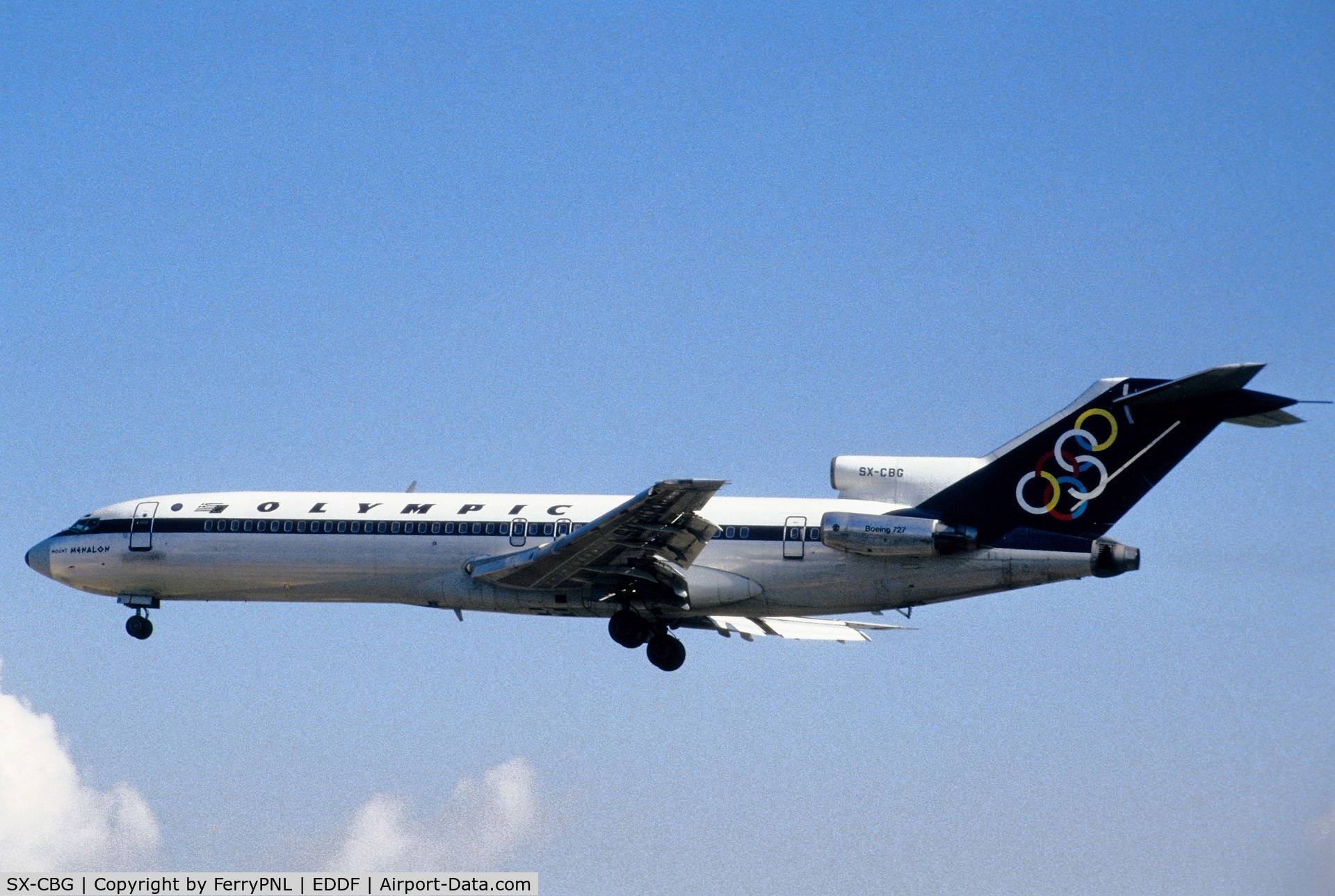 SX-CBG, 1975 Boeing 727-230 C/N 20918, Landing of Olympic B727