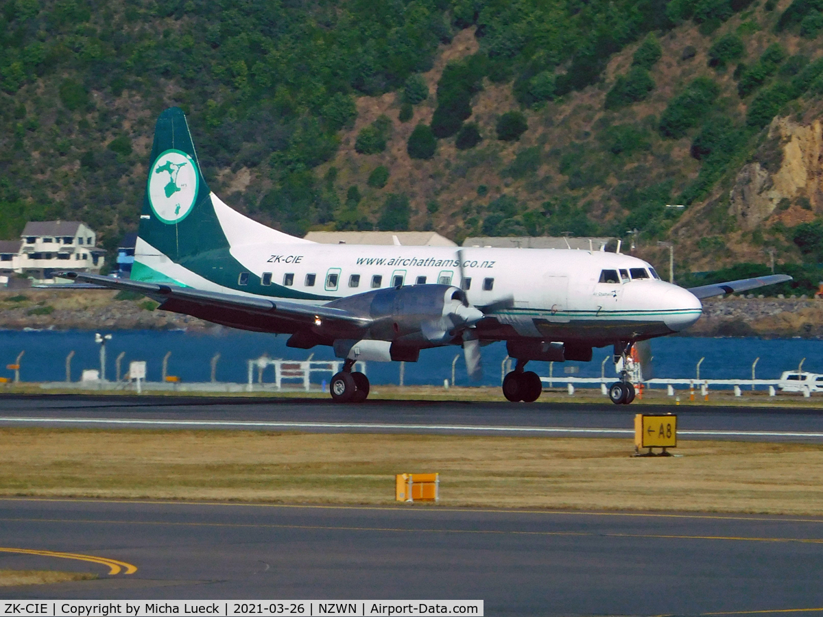 ZK-CIE, 1957 Convair 580 C/N 399, At Wellington