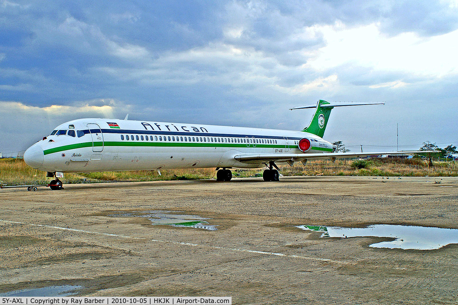 5Y-AXL, 1984 McDonnell Douglas MD-82 (DC-9-82) C/N 49204/1179, 5Y-AXL   McDonnell Douglas DC-9-82 (MD82) [49204] (African Express Airways) Nairobi-Jomo Kenyatta Int'l~5Y 06/10/2010