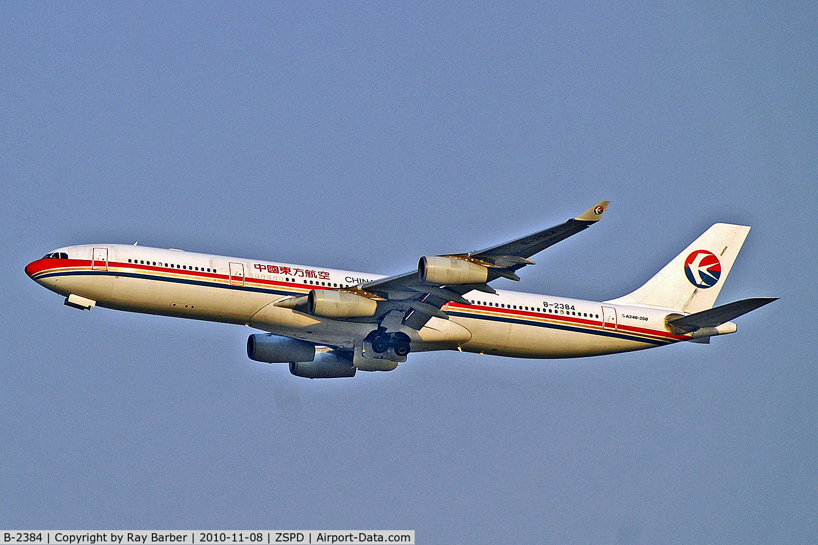 B-2384, 1997 Airbus A340-313 C/N 182, B-2384   Airbus A340-313X [182] (China Eastern Airlines) Shanghai-Pudong Int'l~B 08/11/2010