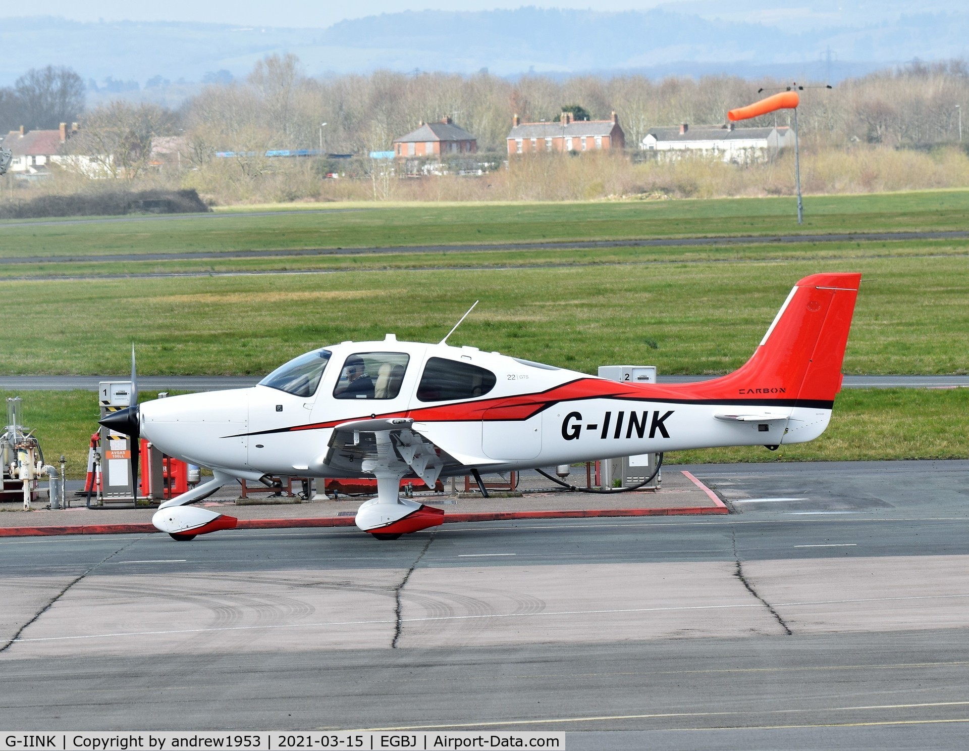 G-IINK, 2015 Cirrus SR22 C/N 4187, G-IINK at Gloucestershire Airport.