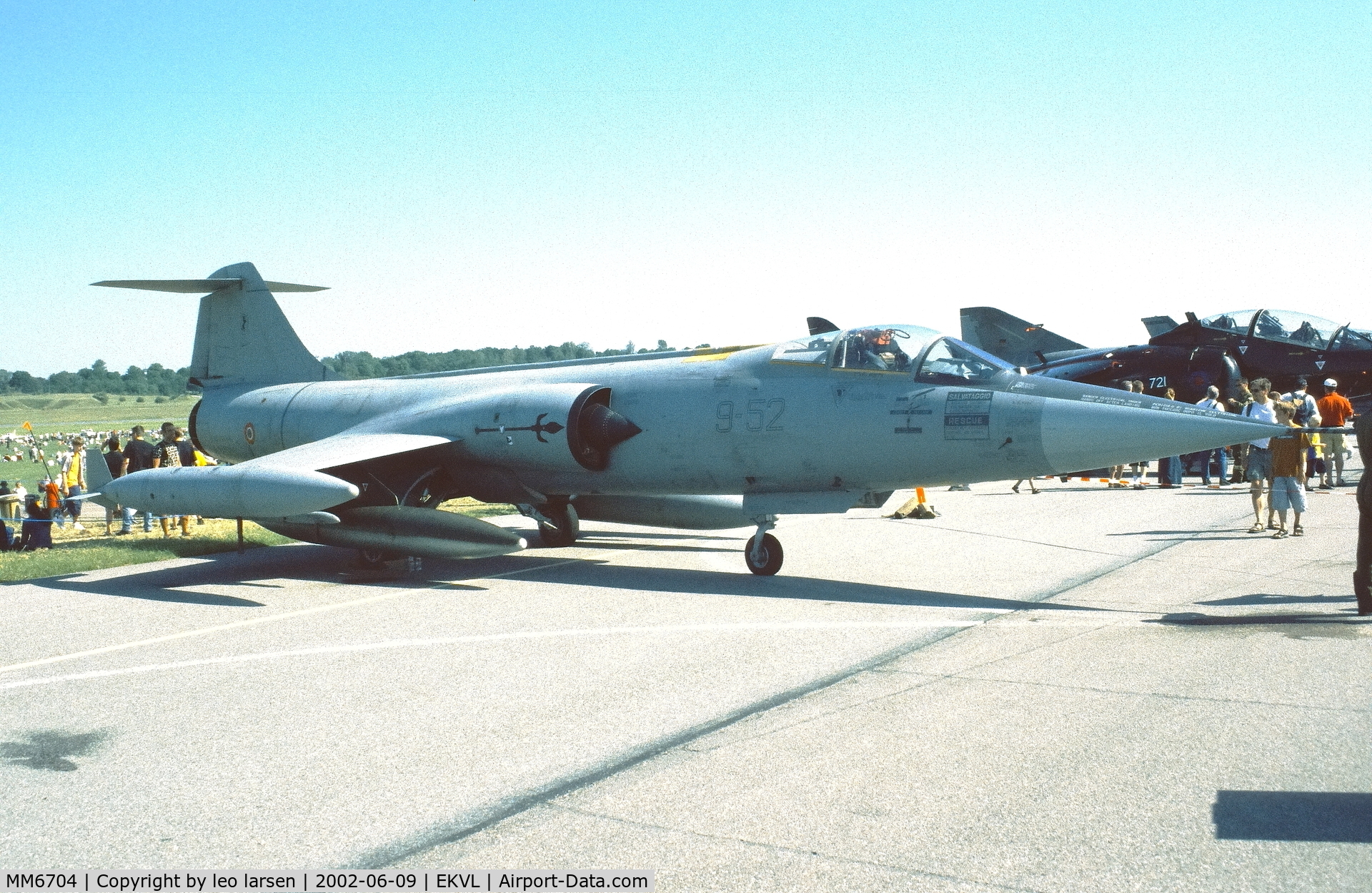 MM6704, Aeritalia F-104S-ASA Starfighter C/N 1004, Værløse Air Base 9.6.2002 code 9-52