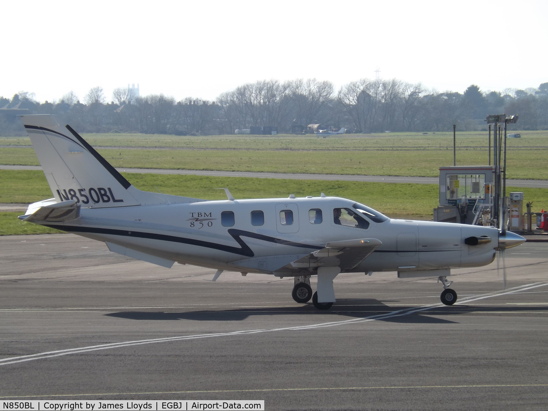 N850BL, 2007 Socata TBM-700 C/N 420, At Gloucestershire Airport.