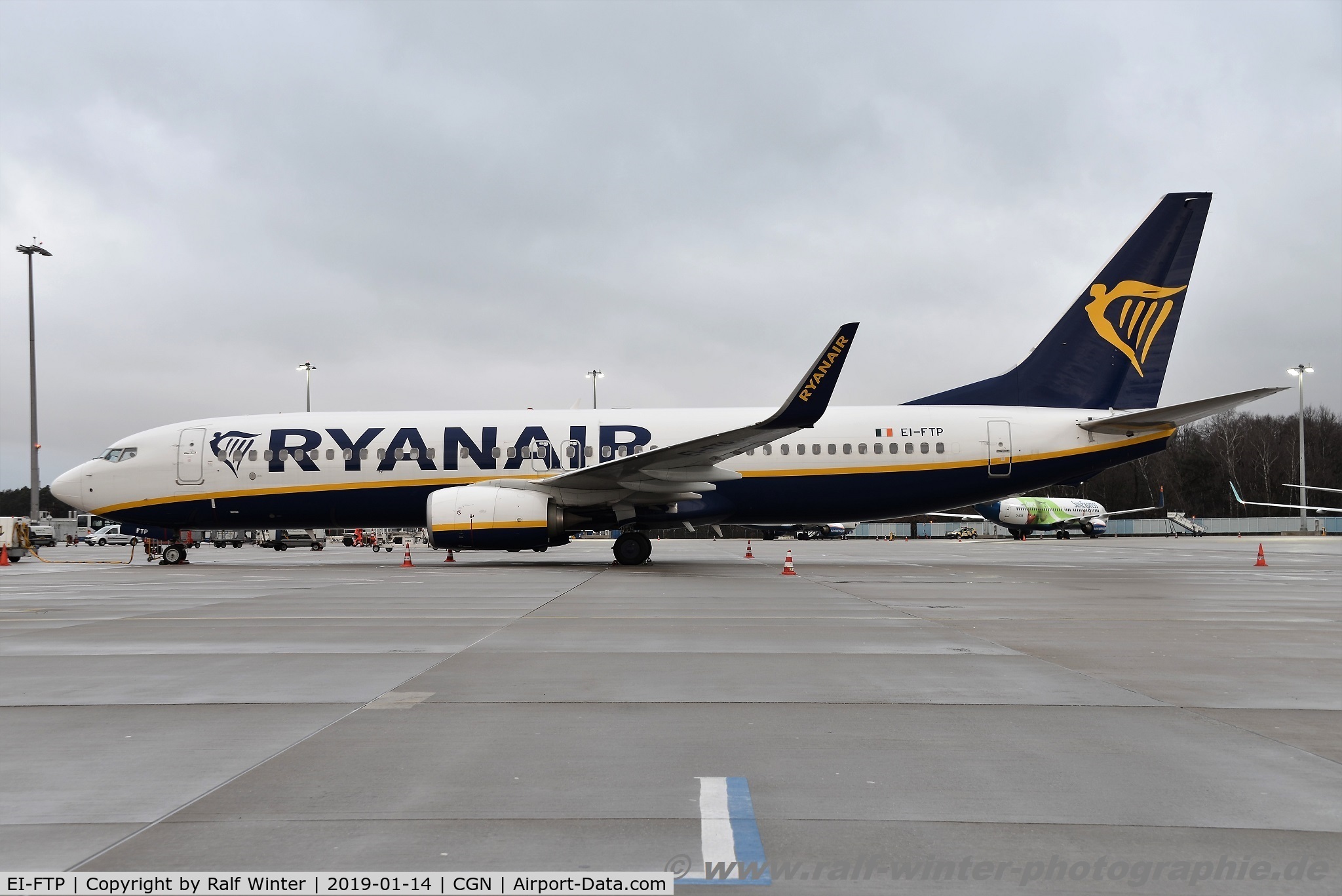 EI-FTP, 2016 Boeing 737-8AS C/N 44766, Boeing 737-8AS(W) - FR RYR Ryanair - 44766 - EI-FTP - 14.01.2019 - CGN