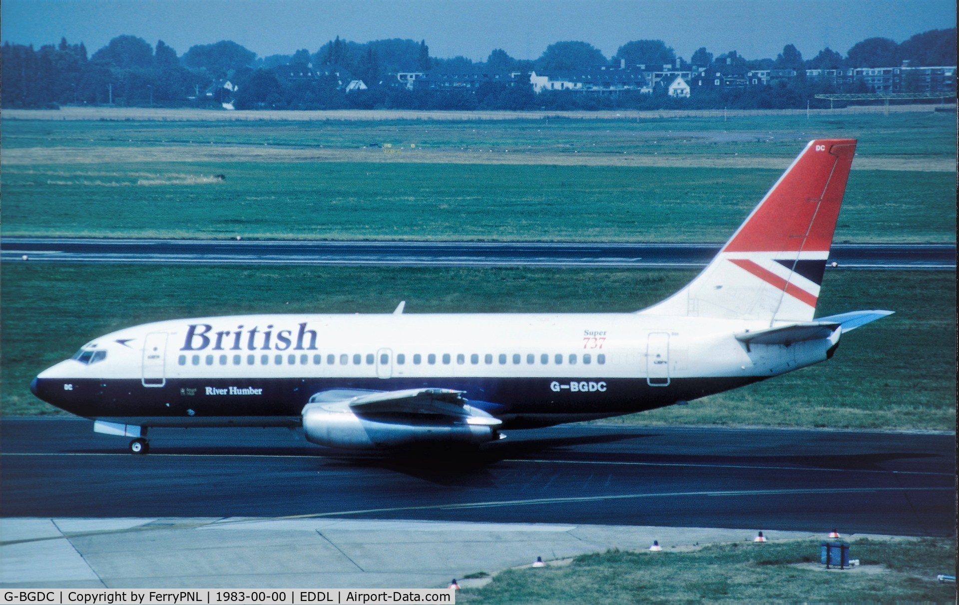 G-BGDC, 1979 Boeing 737-236 C/N 21792, BA B732 departing DUS