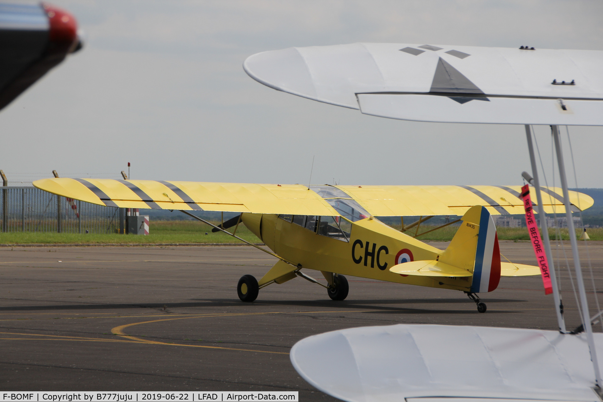 F-BOMF, Piper PA-19 Super Cub C/N 181435, at Compiègne