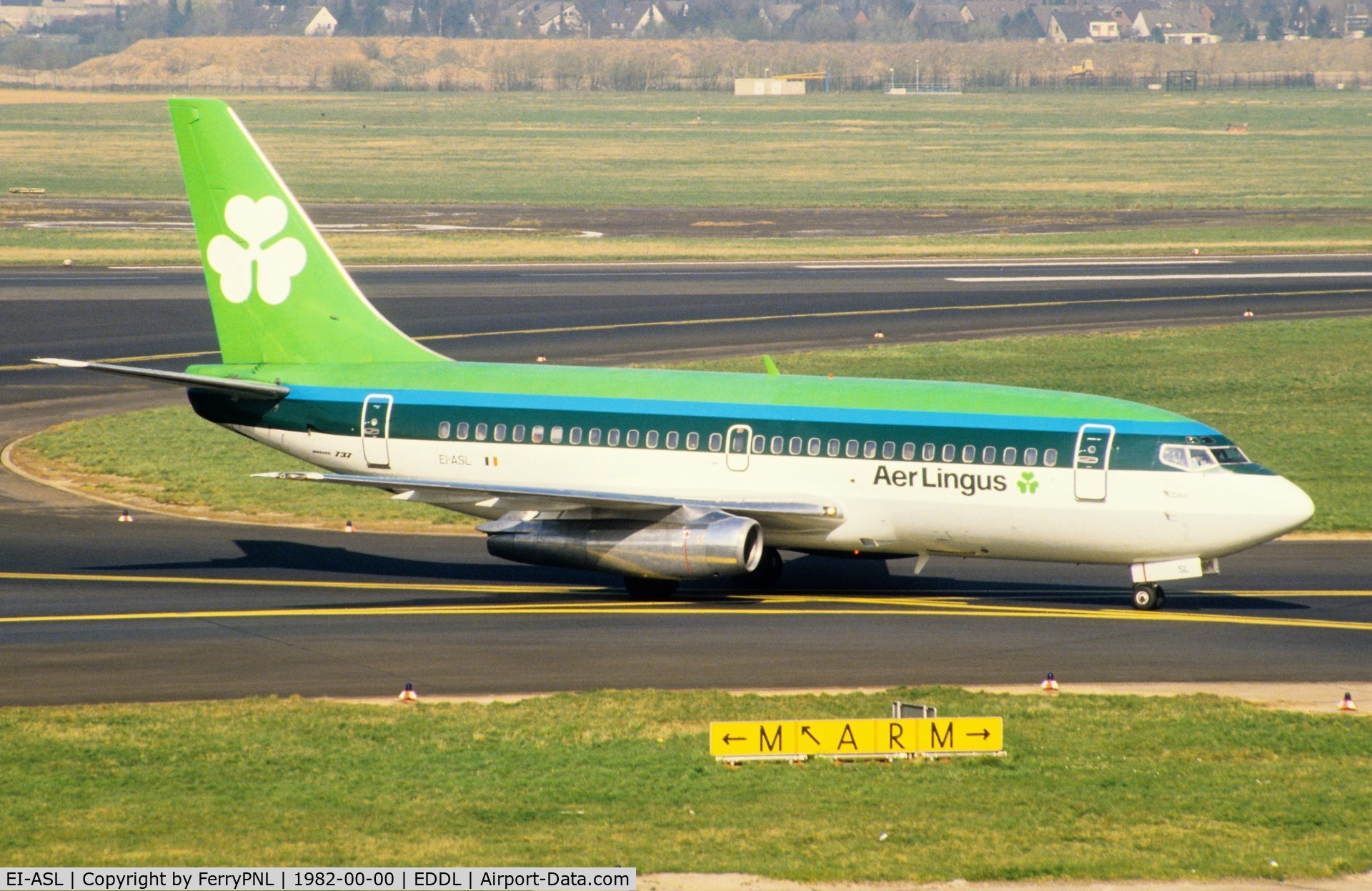 EI-ASL, 1975 Boeing 737-248C C/N 21011, Aer Lingus B732 arriving in DUS