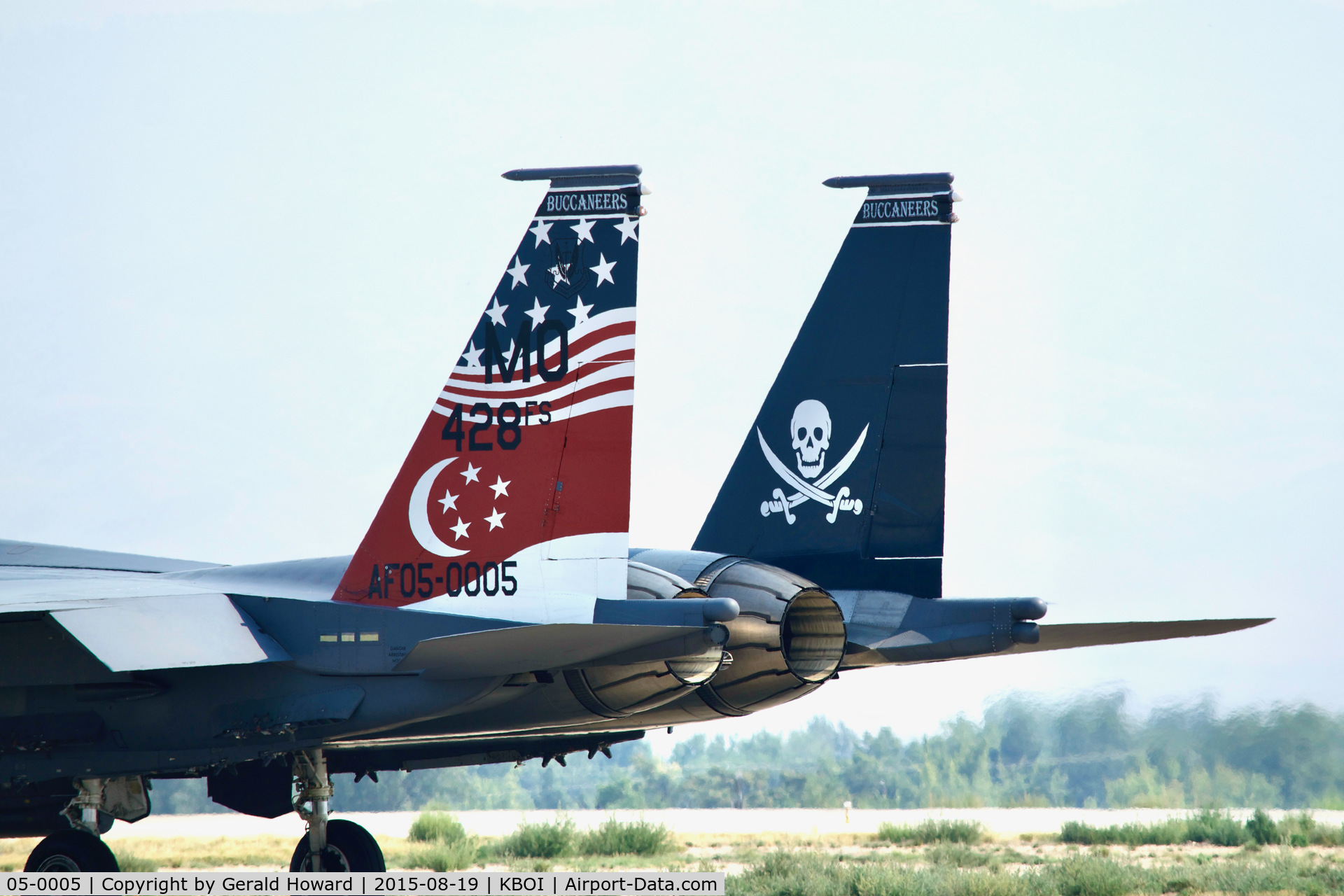 05-0005, 2005 Boeing F-15SG Strike Eagle C/N SG5, Taxiing on Bravo.