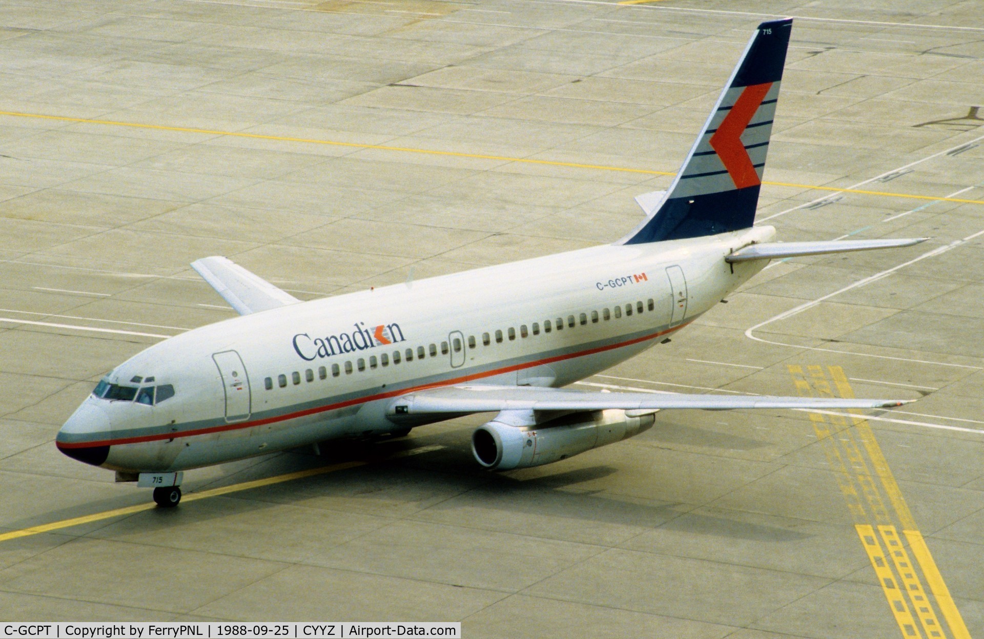 C-GCPT, 1981 Boeing 737-217 C/N 22258, Canadian B732
