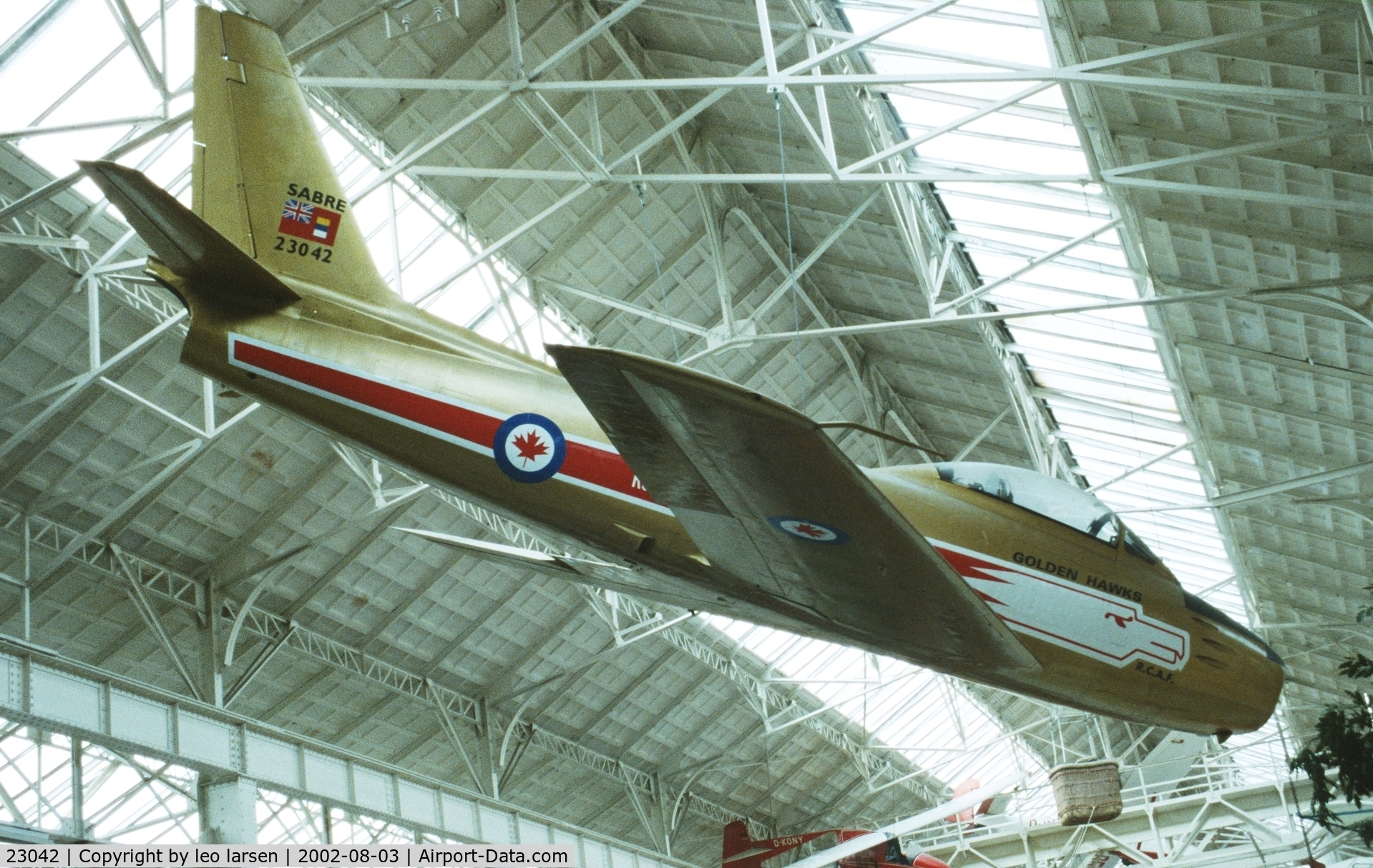 23042, Canadair CL-13B Sabre 6 C/N S6-1613, Speyer Museum 3.8.2002