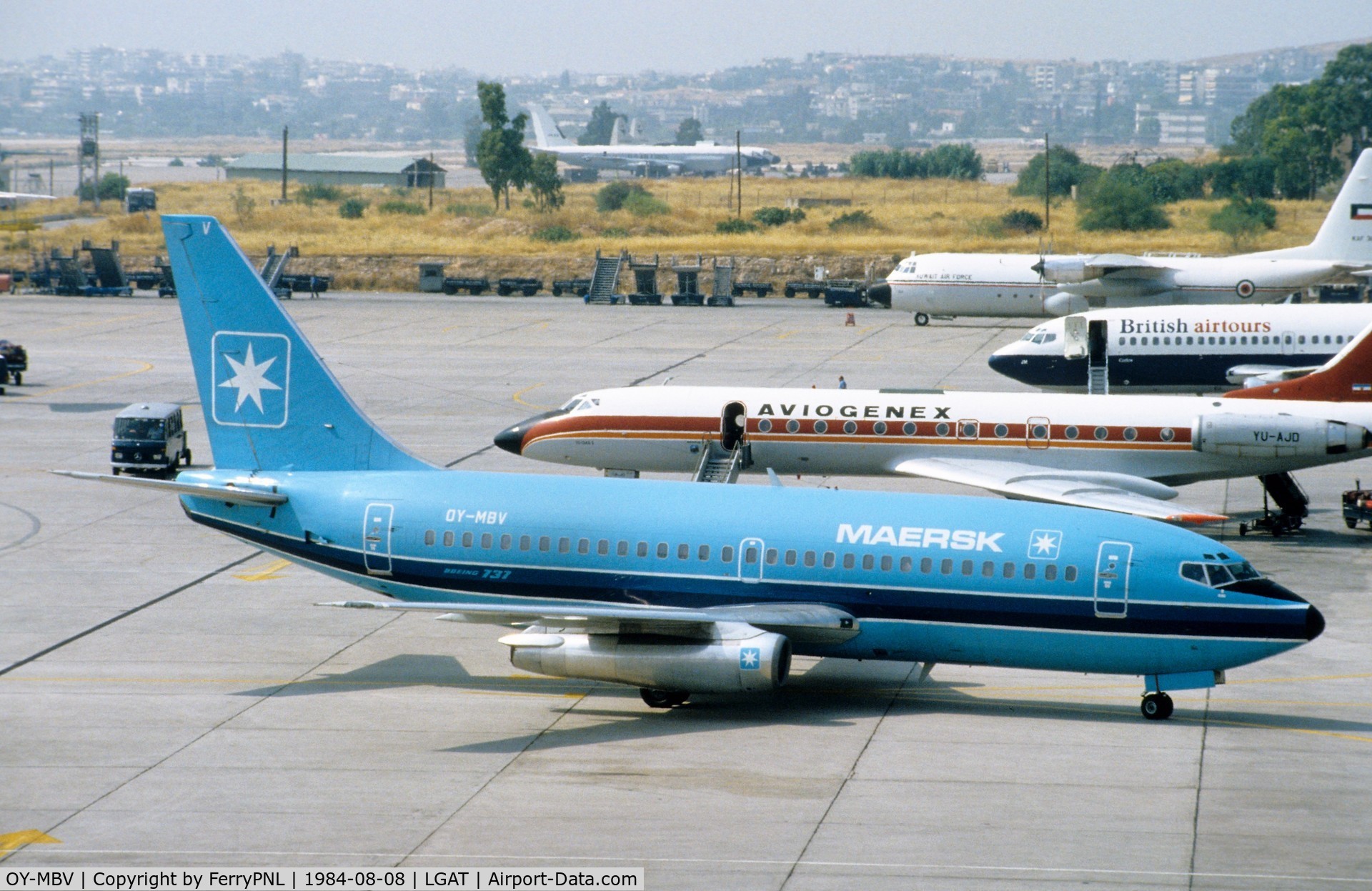 OY-MBV, 1981 Boeing 737-2L9 C/N 22735, Arrival of Maersk B732