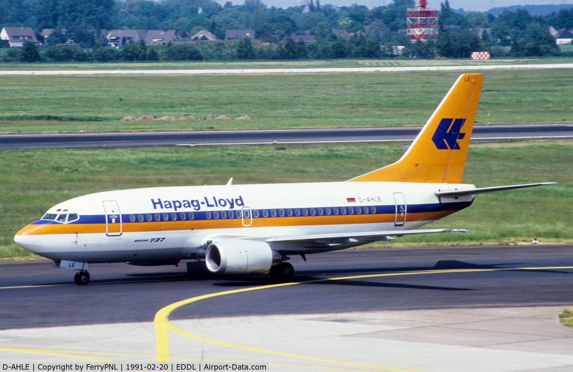 D-AHLE, 1990 Boeing 737-5K5 C/N 24776, Hapag-Lloyd B735