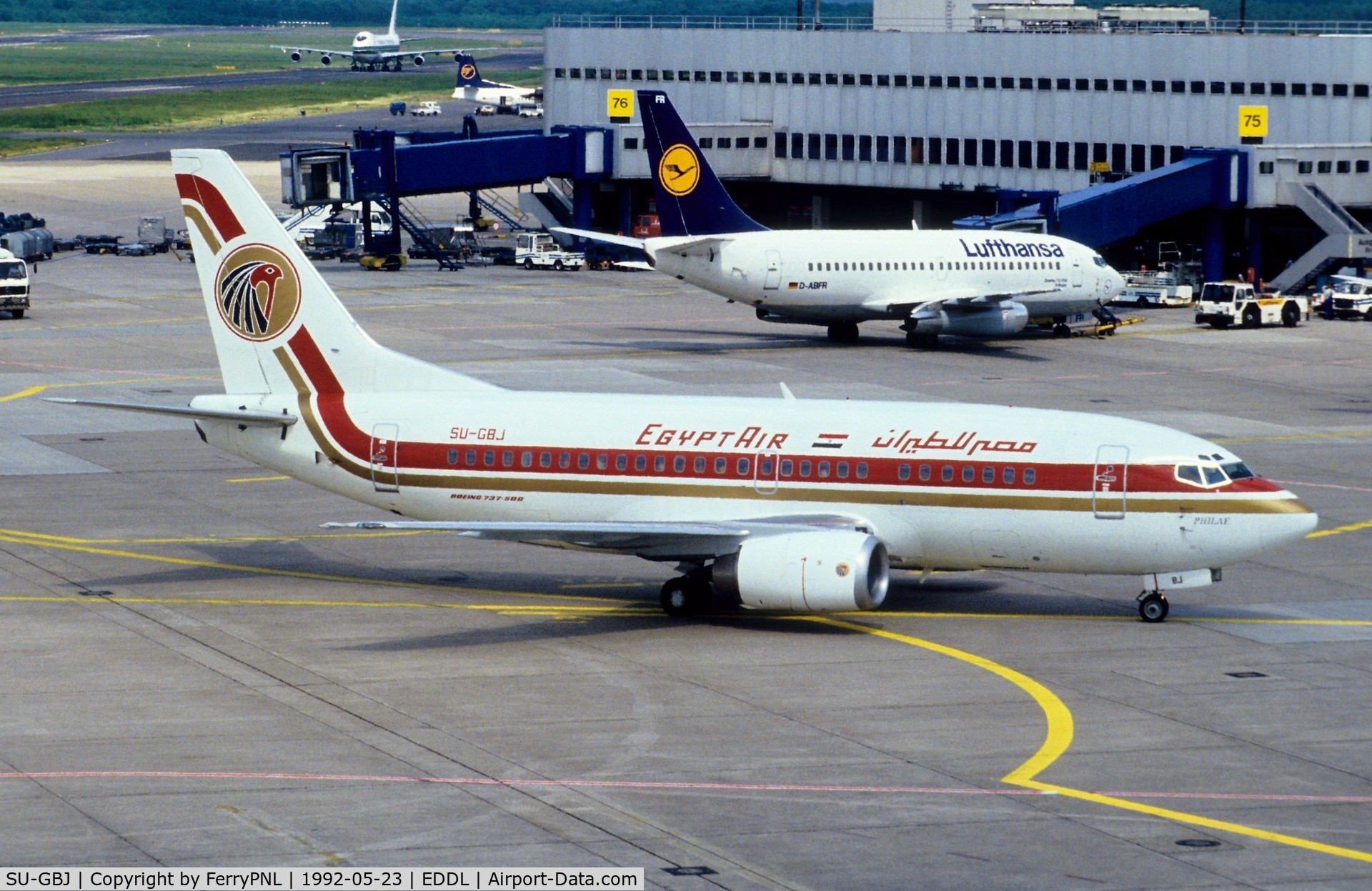 SU-GBJ, 1991 Boeing 737-566 C/N 25352, Arrival of Egyptair B735