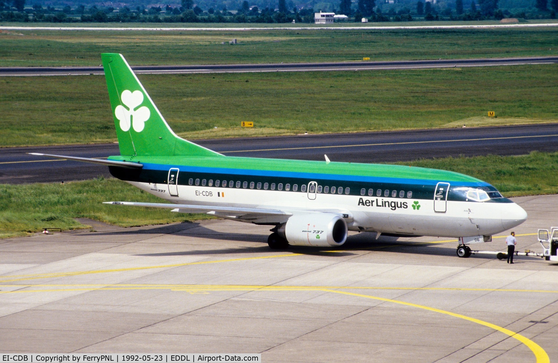 EI-CDB, 1990 Boeing 737-548 C/N 24919, Aer Lingus B735 pushed-back