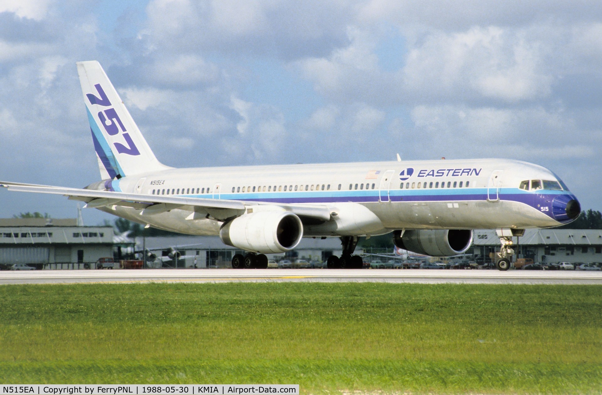 N515EA, 1983 Boeing 757-225 C/N 22205, Eastern Airlines B752 lining-up