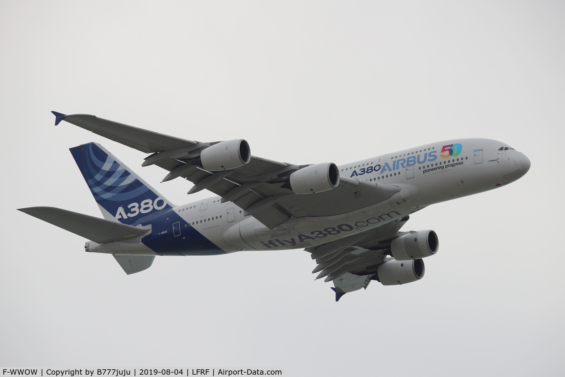 F-WWOW, 2005 Airbus A380-841 C/N 001, Opération Cobras