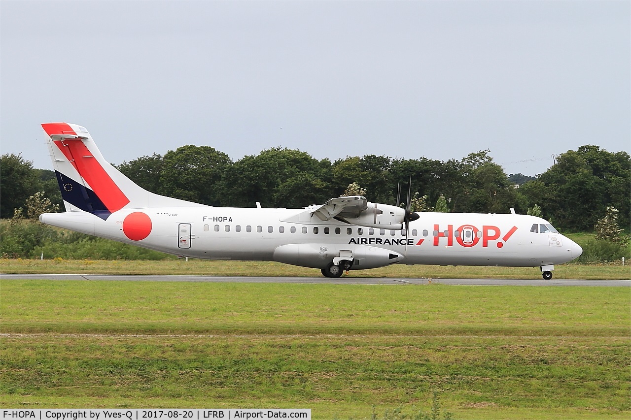 F-HOPA, 2013 ATR 72-600 C/N 1042, ATR 72-600, Taxiing rwy 25L, Brest-Bretagne airport (LFRB-BES)