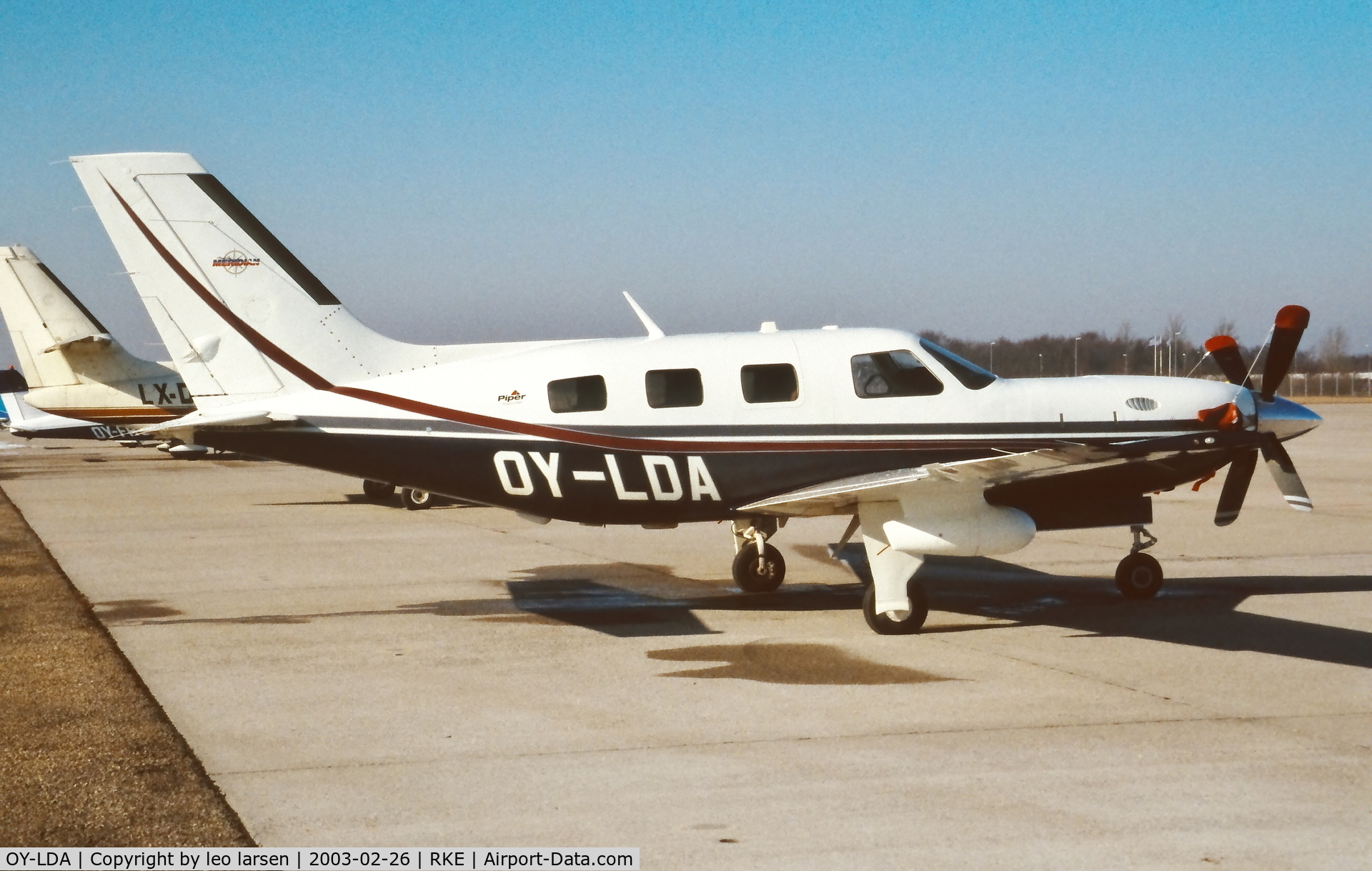 OY-LDA, 2002 Piper PA-46-500TP Malibu Meridian C/N 4697147, Roskilde 26.2.2003