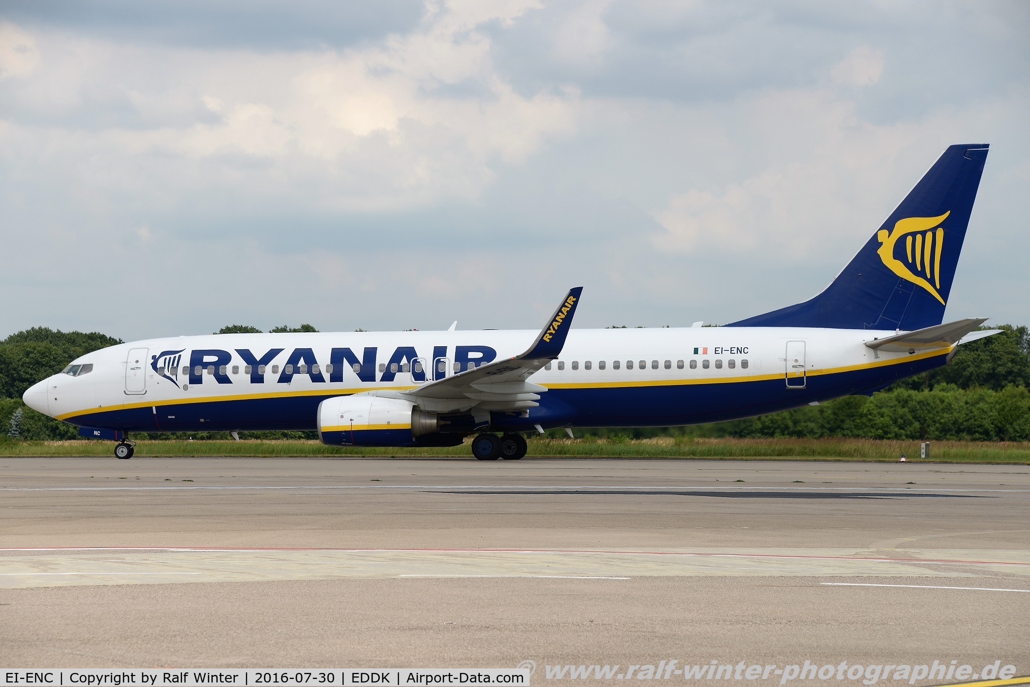 EI-ENC, 2010 Boeing 737-8AS C/N 34980, Boeing 737-8AS(W) - FR RYR Ryanair - 34980 - EI-ENC - 30.07.2016 - CGN