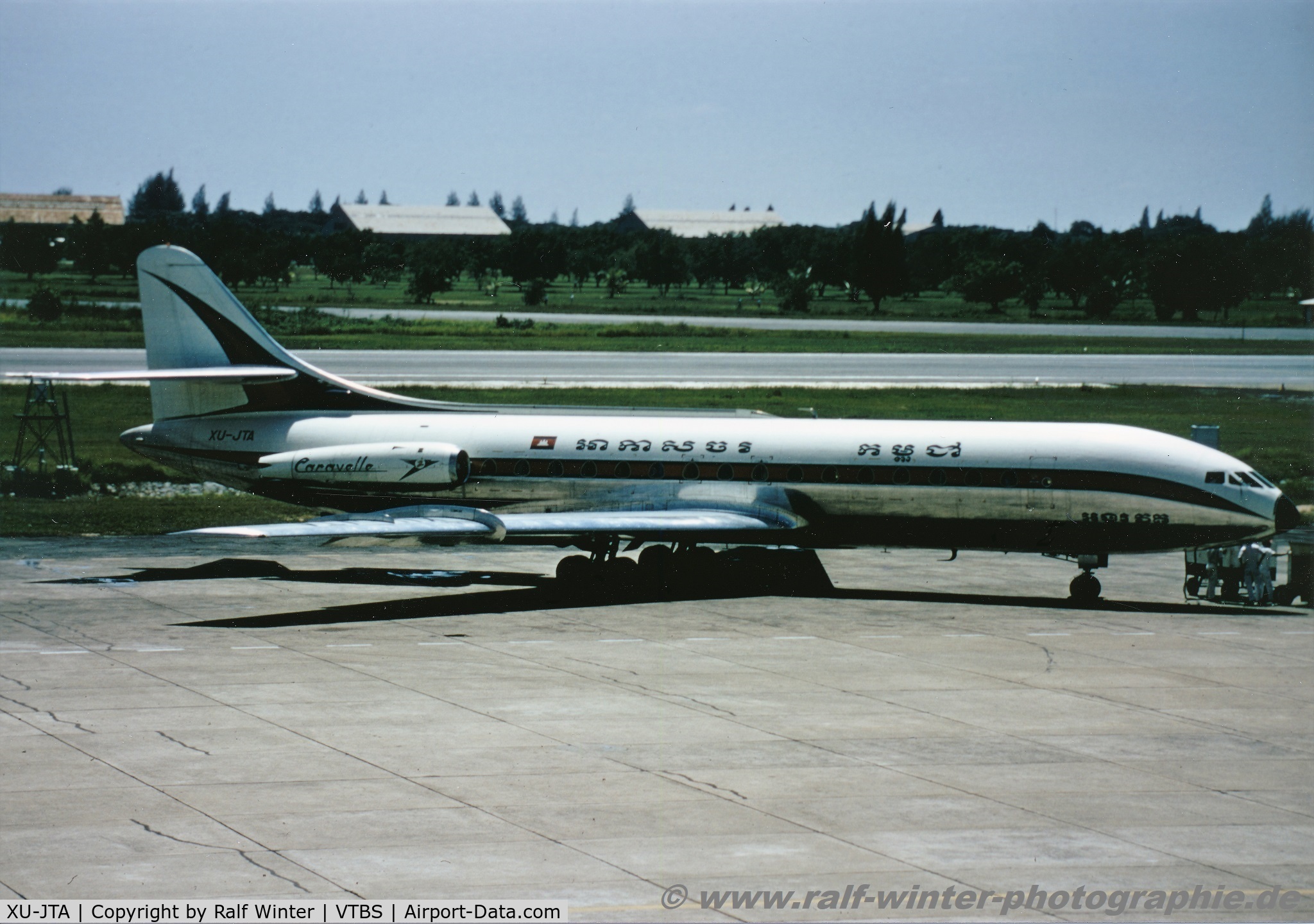 XU-JTA, 1963 Sud Aviation SE-210 Caravelle III C/N 145, Sud Aviation SE-210 Caravelle III - Air Cambodge - 145 - XU-JTA - 03.10.1970 - BKK