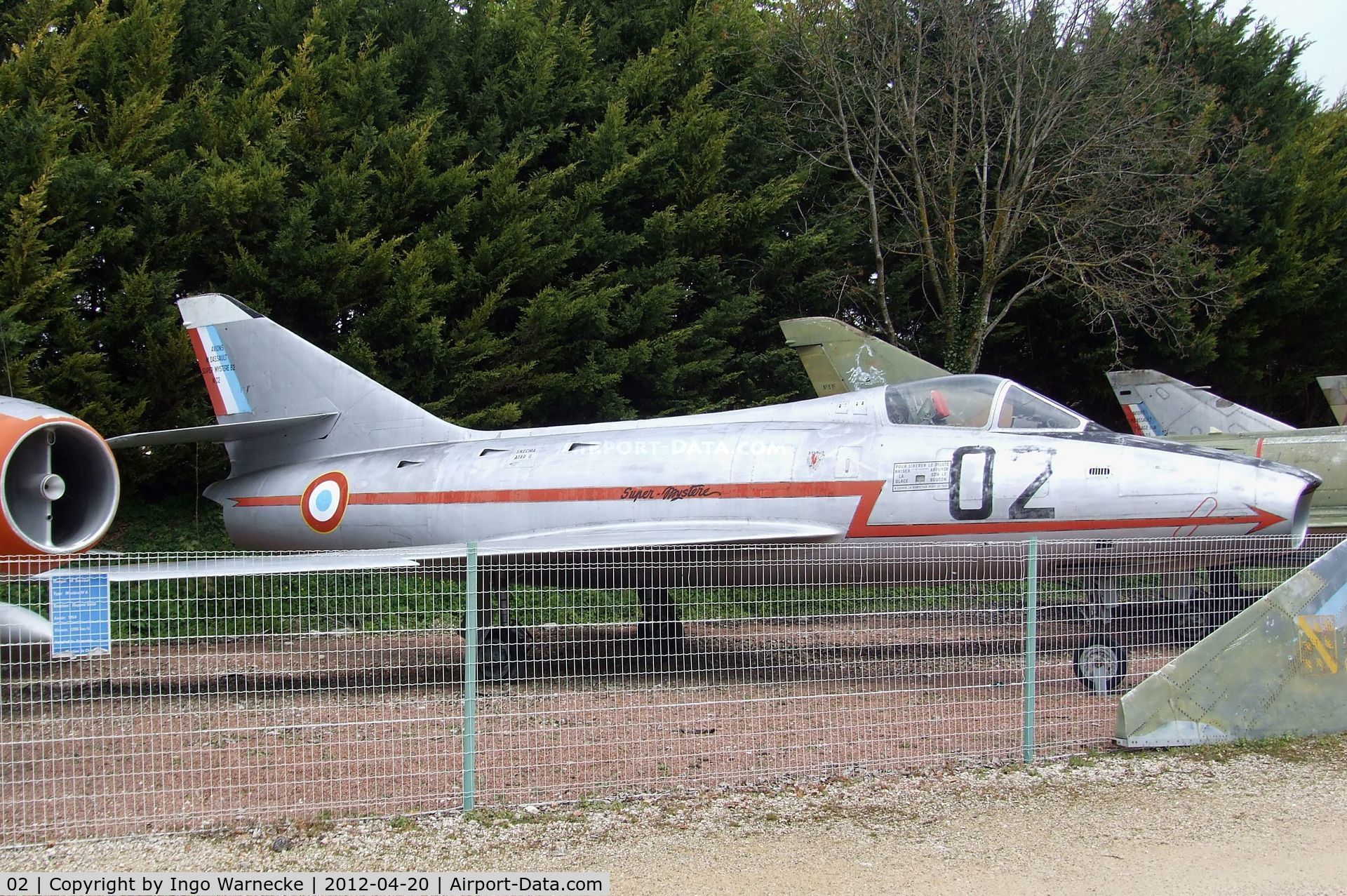 02, Dassault Super Mystere B.2 C/N 02, Dassault Super Mystere B.2 at the Musee de l'Aviation du Chateau, Savigny-les-Beaune
