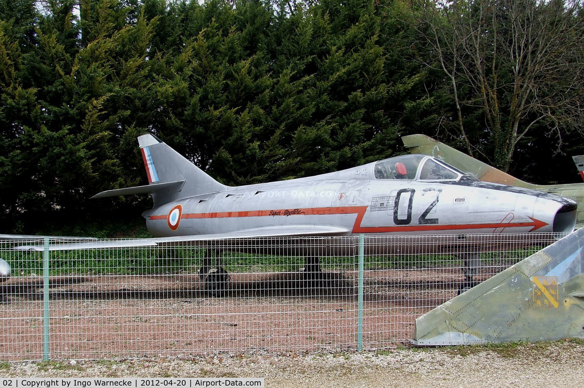 02, Dassault Super Mystere B.2 C/N 02, Dassault Super Mystere B.2 at the Musee de l'Aviation du Chateau, Savigny-les-Beaune