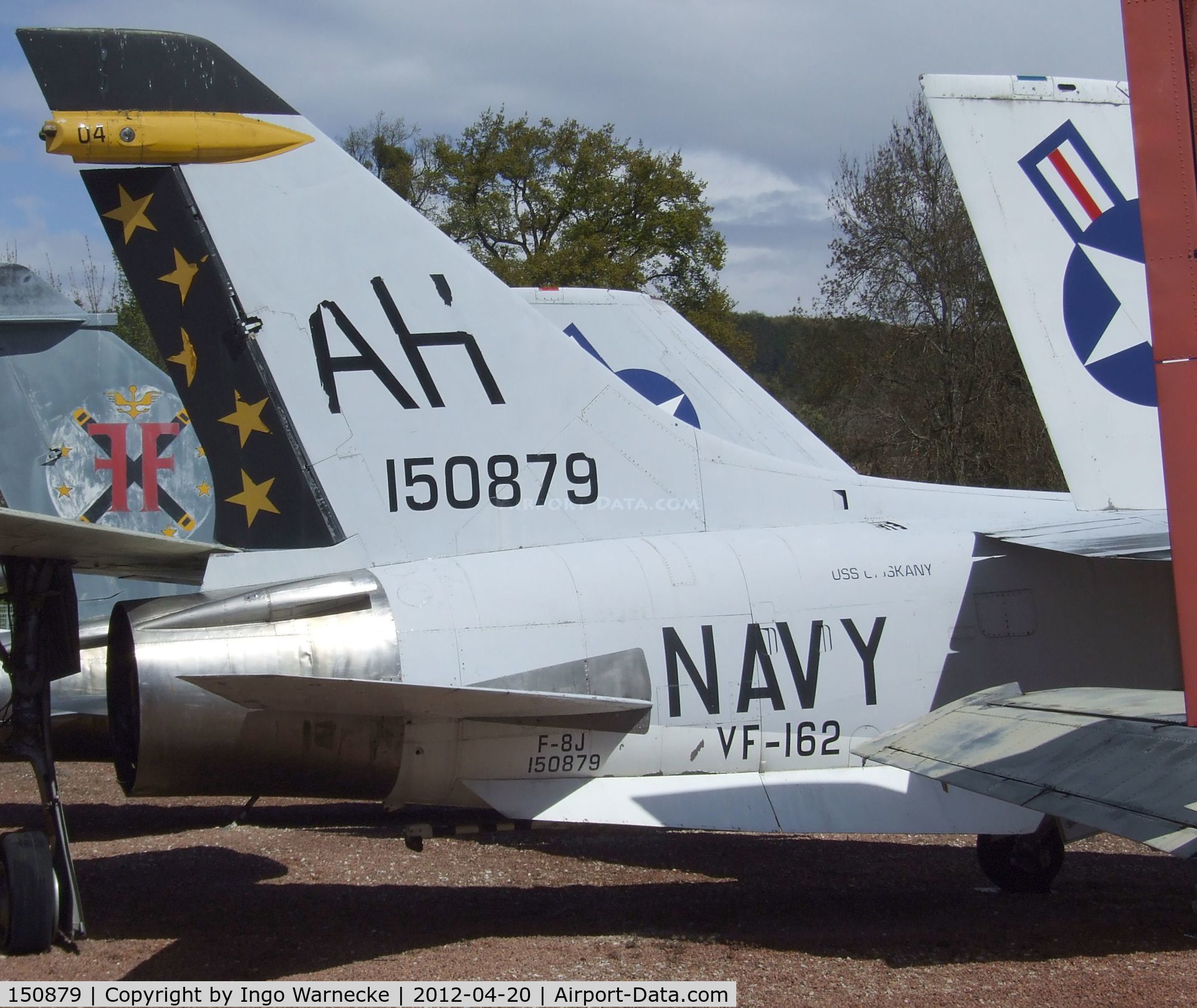 150879, Vought F-8E(FN) Crusader C/N 1202, Vought F-8E(FN) Crusader at the Musee de l'Aviation du Chateau, Savigny-les-Beaune