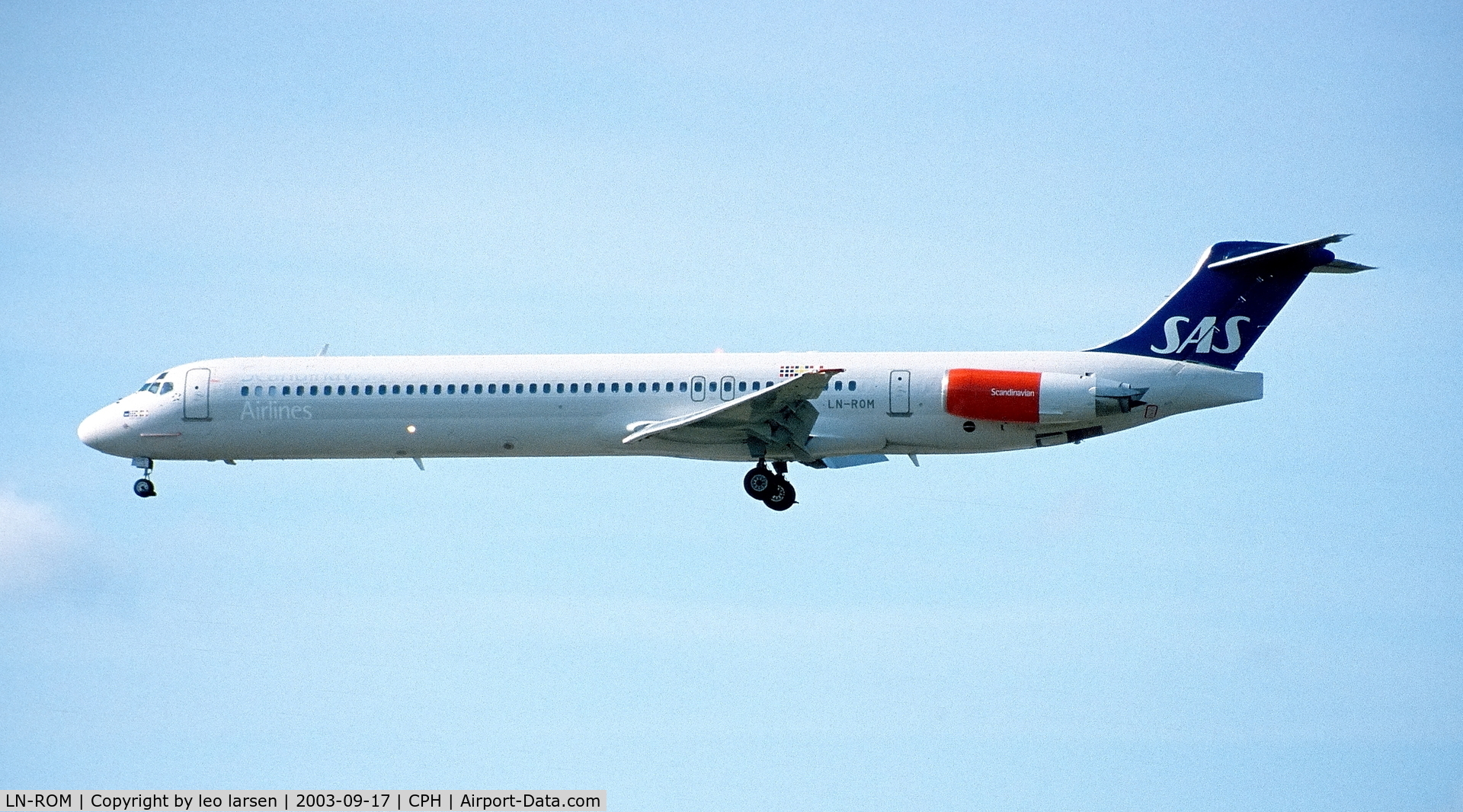 LN-ROM, 1991 McDonnell Douglas MD-81 (DC-9-81) C/N 53008, Copenhagen 17.9.2003