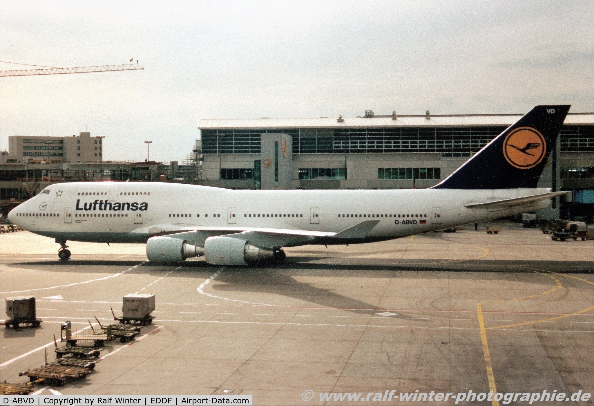 D-ABVD, 1990 Boeing 747-430 C/N 24740, Boeing 747-430 - LH DLH Lufthansa 'Bochum' - 24740 - D-ABVD - 07.1998 - FRA