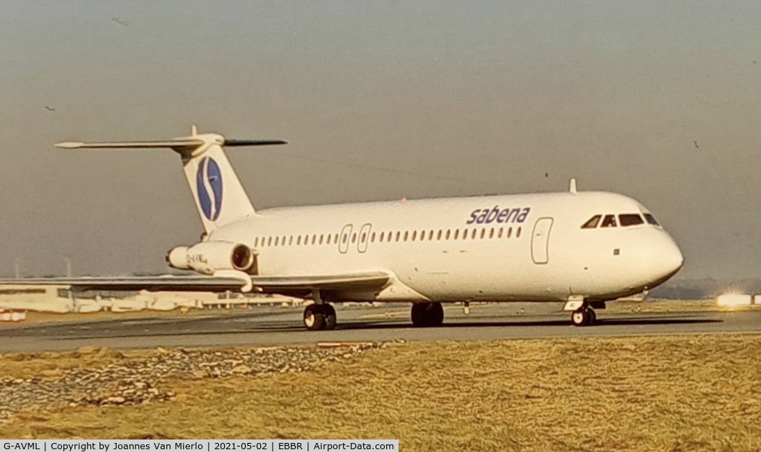 G-AVML, 1968 BAC 111-510ED One-Eleven C/N BAC.140, scan from slide