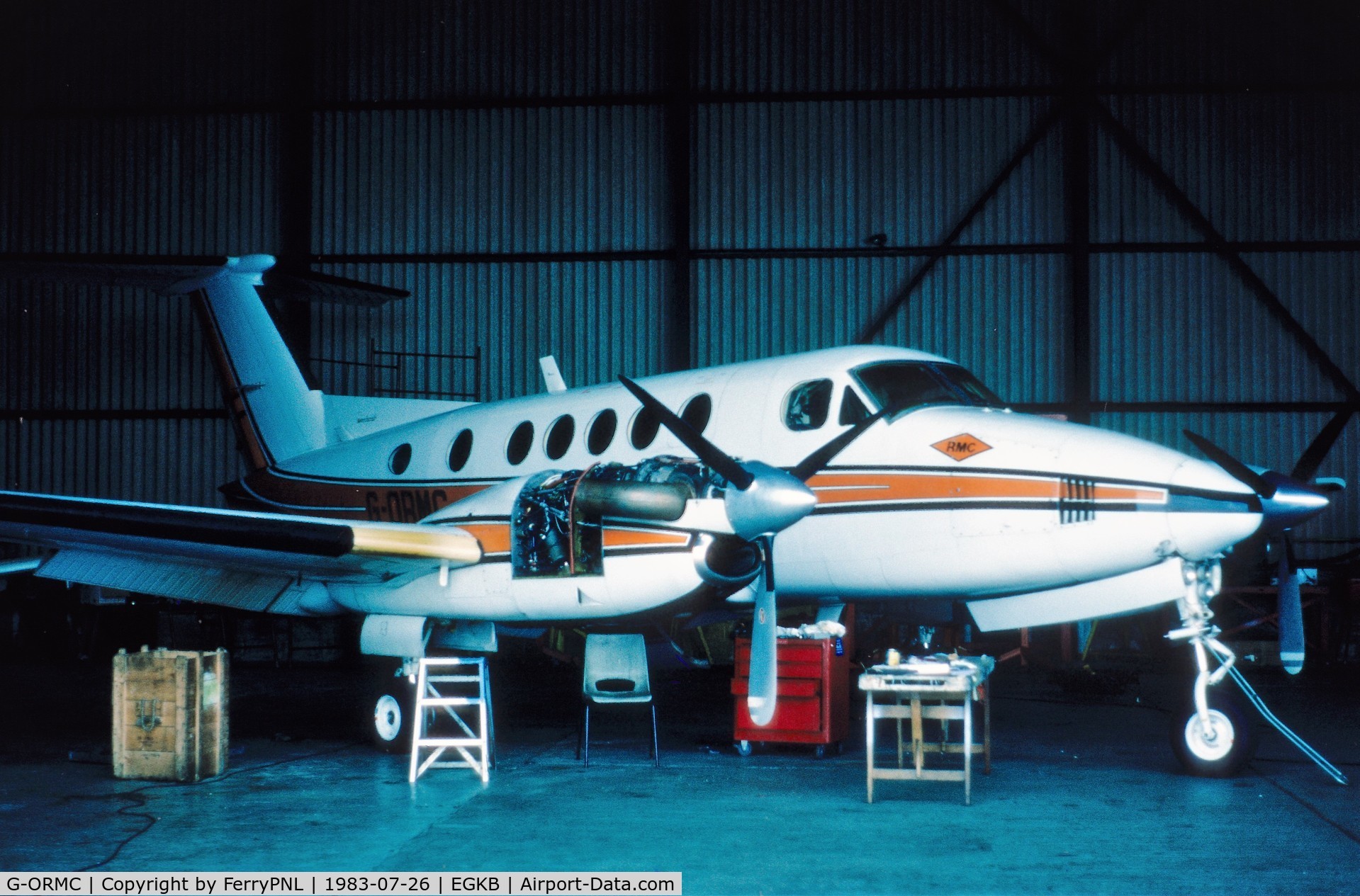 G-ORMC, 1977 Beech 200 Super King Air C/N BB-288, RMC Be200 needing some tlc