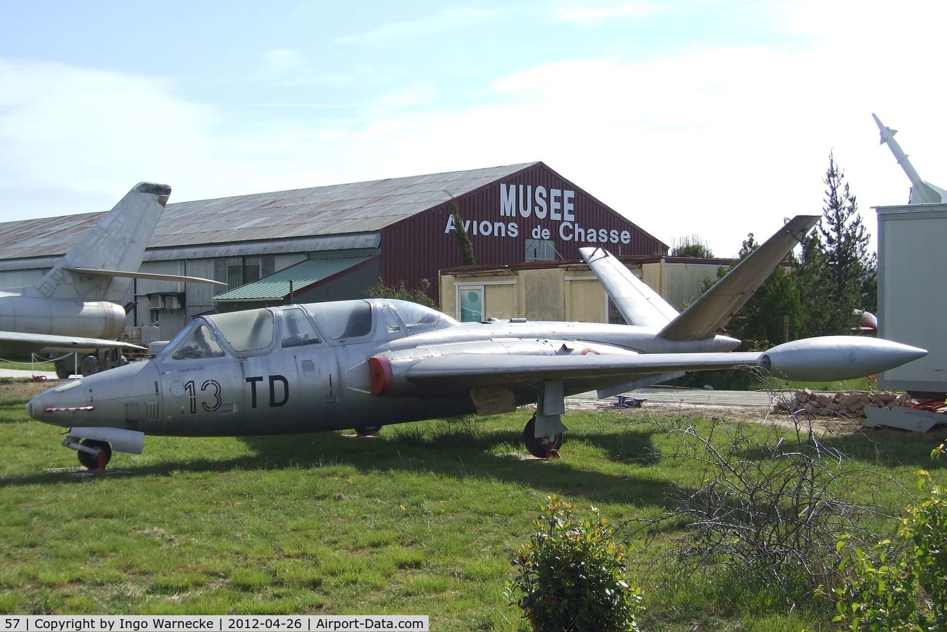 57, Fouga CM-170 Magister C/N 57, Fouga CM.170 Magister at the Musée Européen de l'Aviation de Chasse, Montelimar Ancone airfield