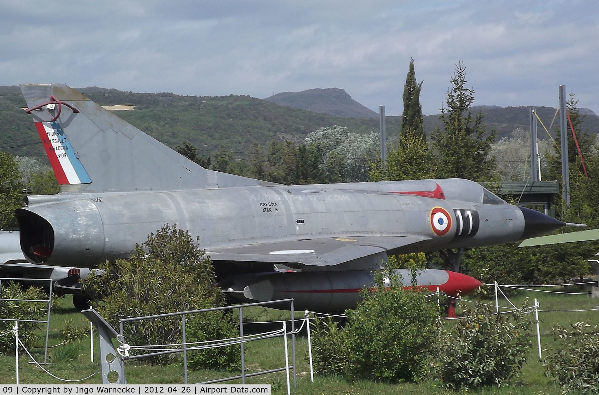 09, 1959 Dassault Mirage IIIA C/N 09, Dassault Mirage III A at the Musée Européen de l'Aviation de Chasse, Montelimar Ancone airfield