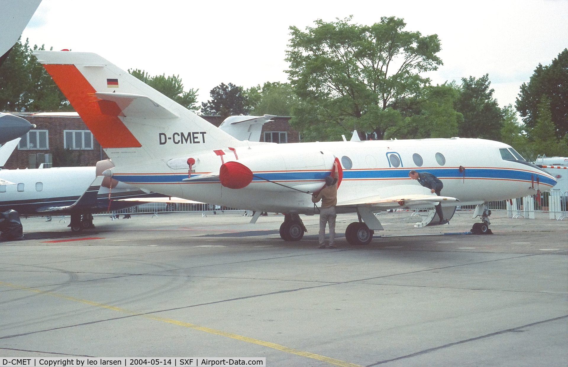D-CMET, 1976 Dassault Falcon (Mystere) 20E-5 C/N 329, Berlin ILA 14.5.2004