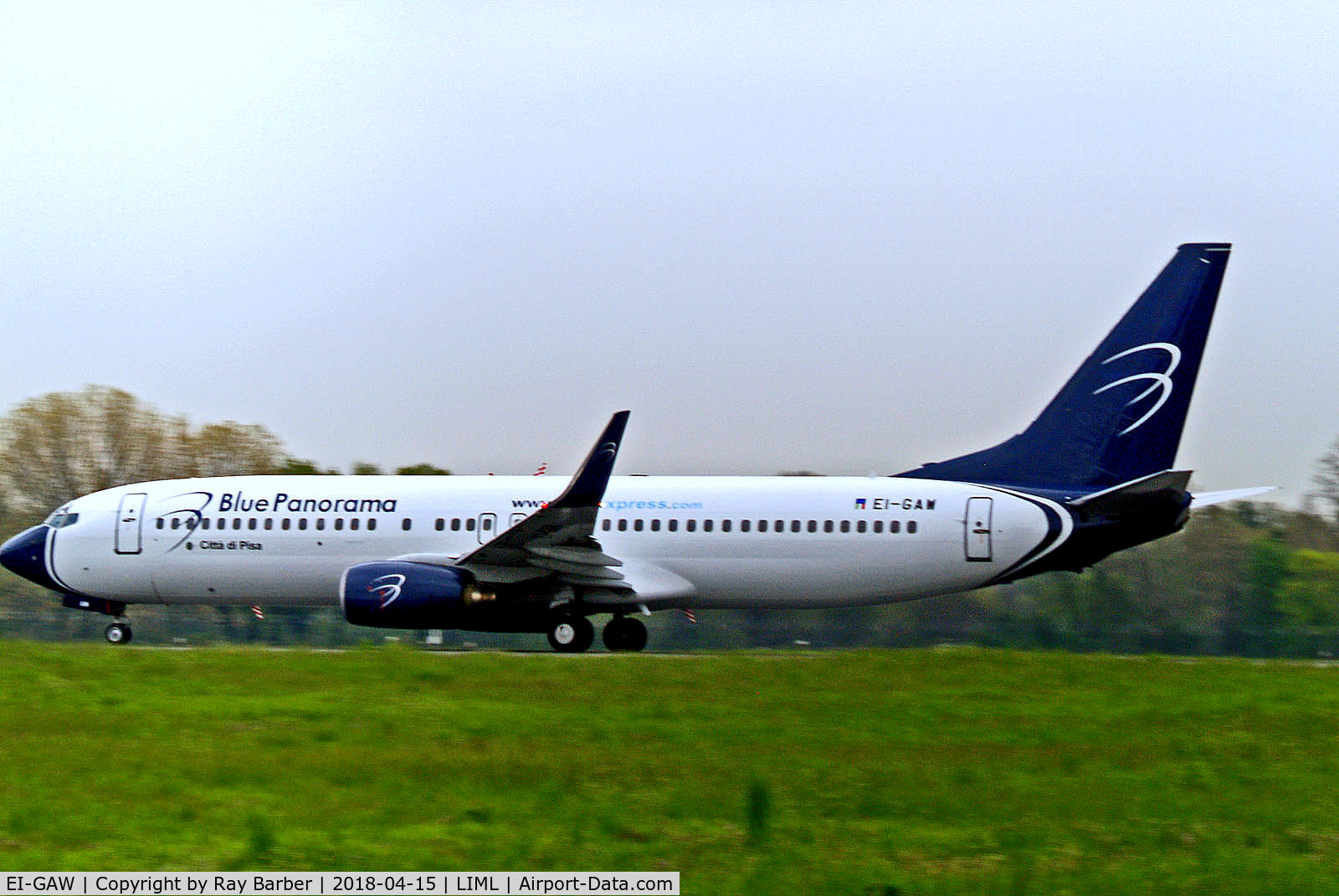 EI-GAW, 2000 Boeing 737-8Z0 C/N 30072, EI-GAW   Boeing 737-8Z0 [30072] (Blue Panorama Airlines) Milan-Linate~I 15/04/2018