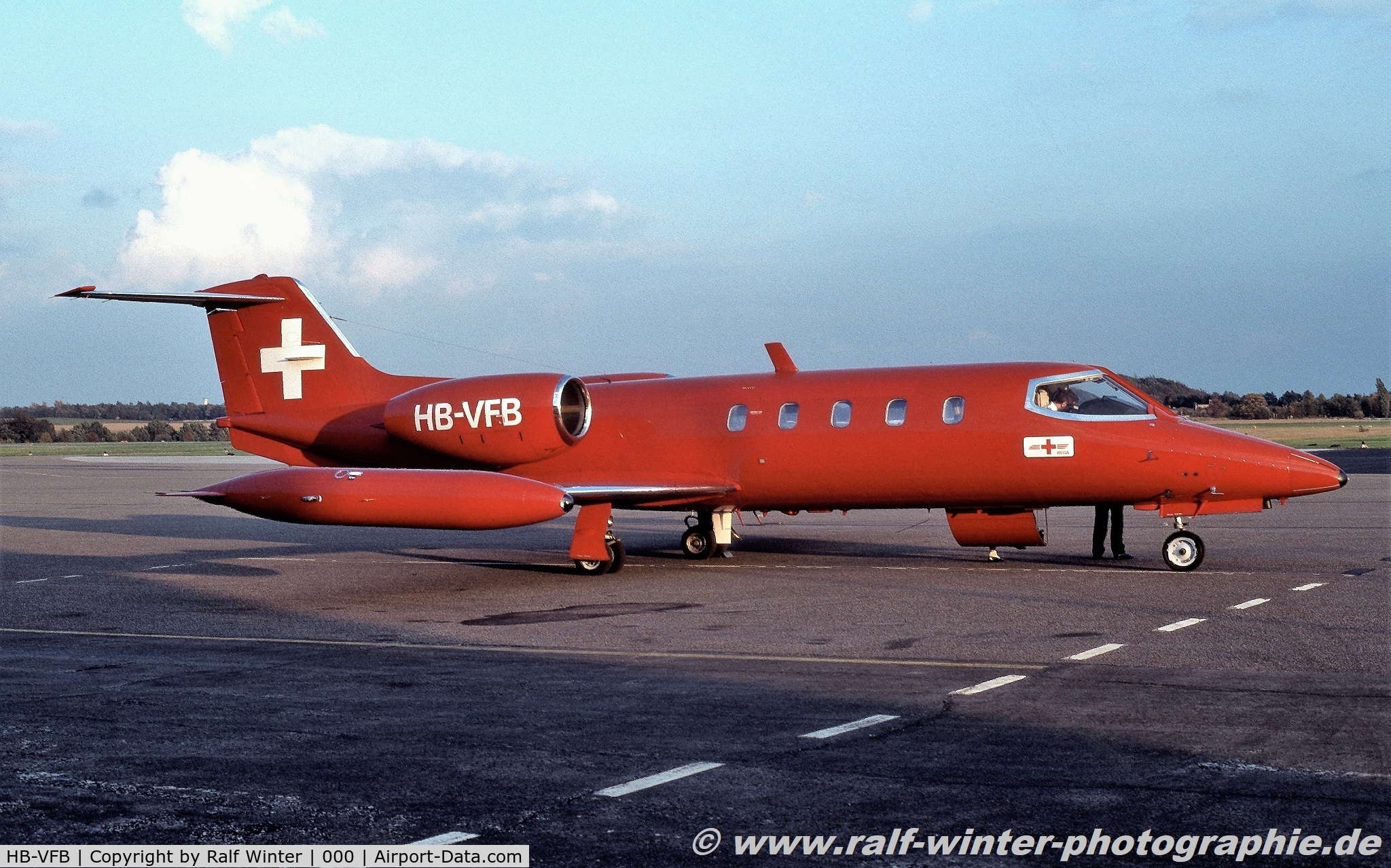 HB-VFB, 1977 Learjet 35A C/N 35A-145, Learjet 35A - SAZ REGA Swiss Air Ambulance - 35-145 - HB-VFB