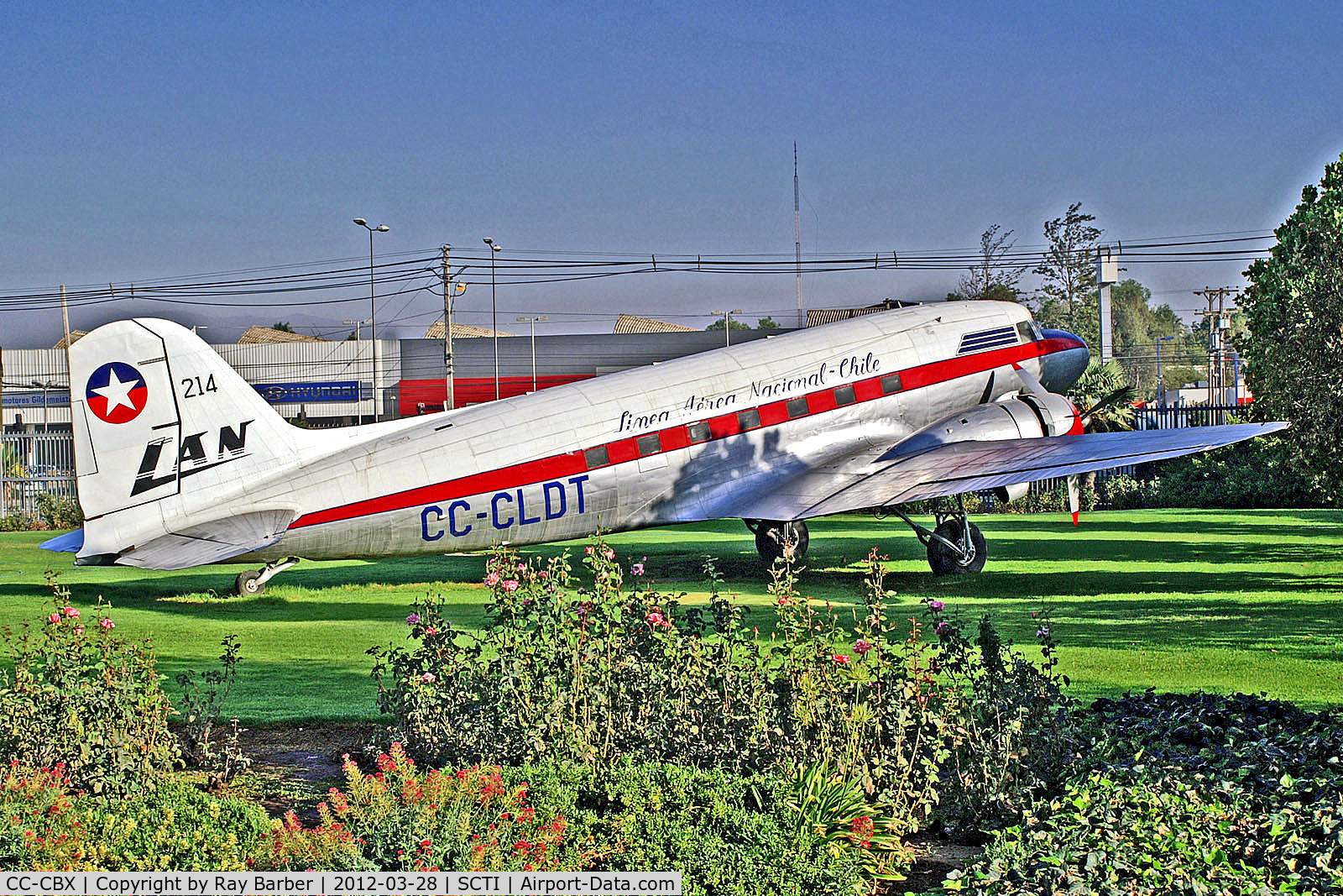CC-CBX, 1942 Douglas C-47A Skytrain C/N 13296, CC-CBX   (CC-CLDT) Douglas C-47A-25-DK Skytrain[13296] (Ex LAN Chile / Museo Nacional Aeronautico y del Espacio de Chile) Santiago-Los Cerrillos~CC 28/03/2012