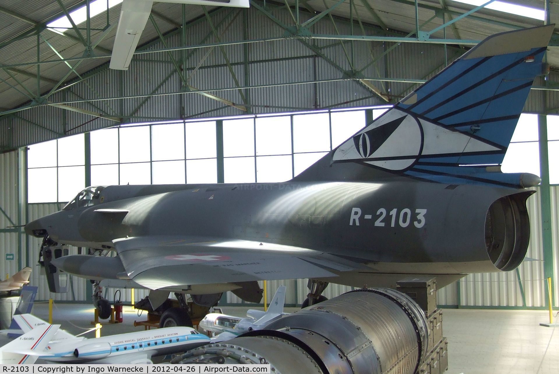 R-2103, Dassault Mirage IIIRS C/N 17-26-135/1028, Dassault Mirage III RS at the Musée Européen de l'Aviation de Chasse, Montelimar Ancone airfield