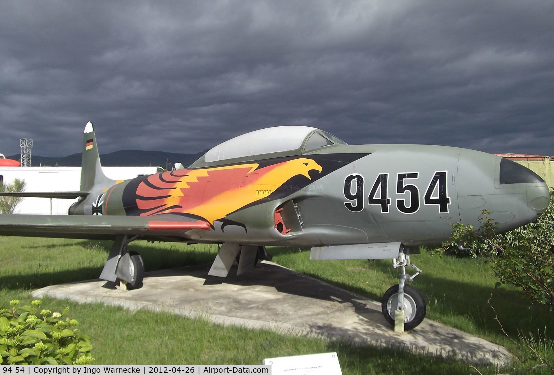 94 54, 1953 Lockheed T-33A Shooting Star C/N 580-9117, Lockheed T-33A at the Musée Européen de l'Aviation de Chasse, Montelimar Ancone airfield