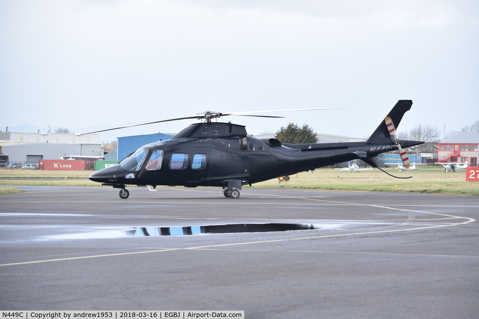 N449C, 2006 Agusta A-109S Grand C/N 22066, N449C at Gloucestershire Airport.