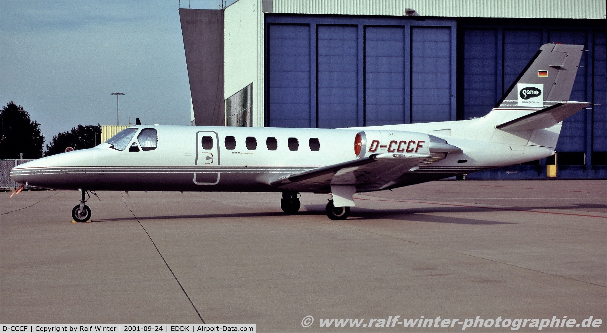 D-CCCF, 1980 Cessna 550 Citation II C/N 550-0189, Cessna 550 Citation II - CCF Manager Airline - 550-0189 - D-CCCF - 24.09.2001 - CGN