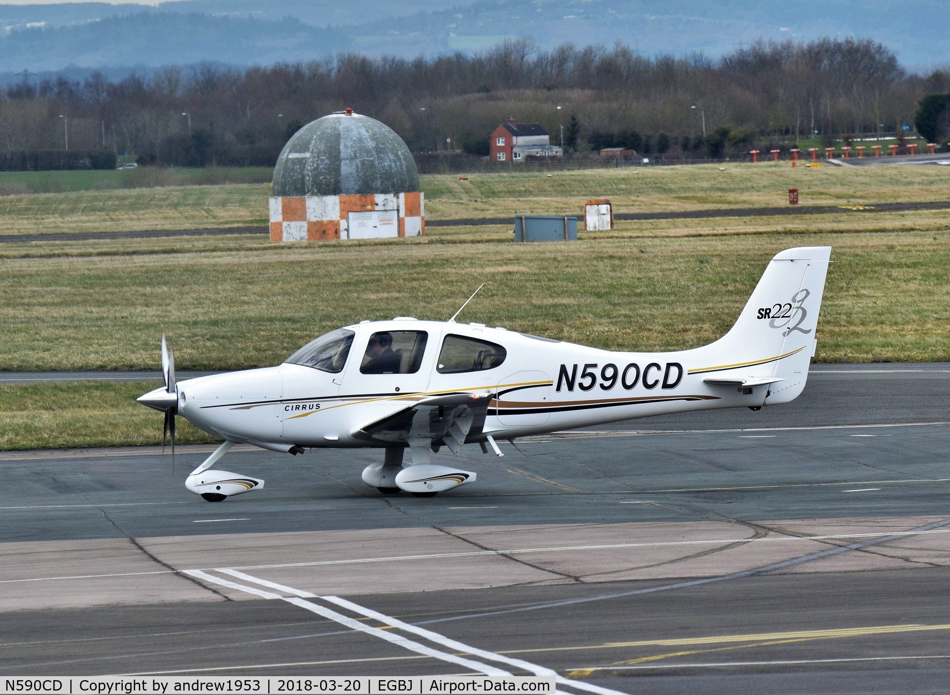 N590CD, 2004 Cirrus SR22 C/N 0957, N590CD at Gloucestershire Airport.