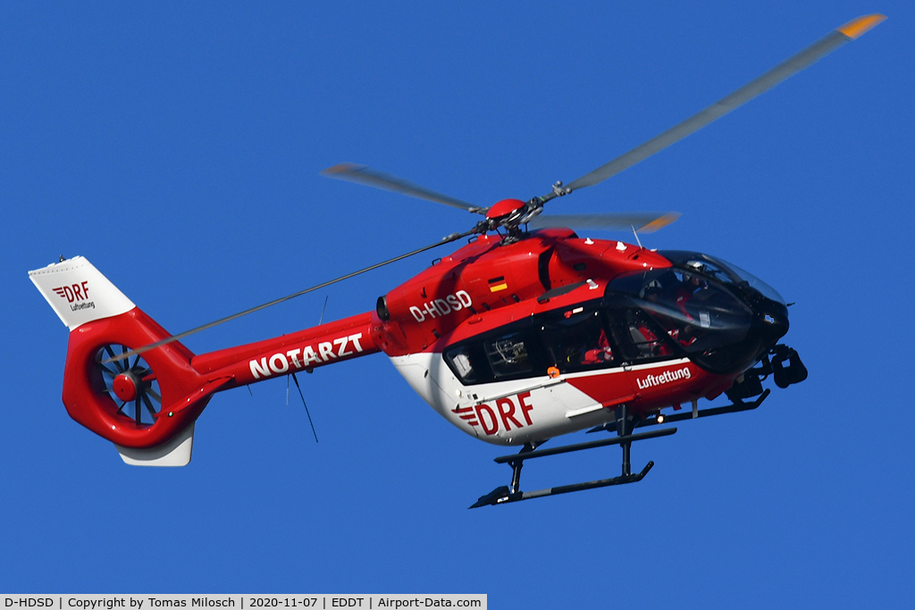 D-HDSD, 2014 Airbus Helicopters EC-145T-2 (BK-117D-2) C/N 20004, Last operating day at the airport Berlin-Tegel (TXL)