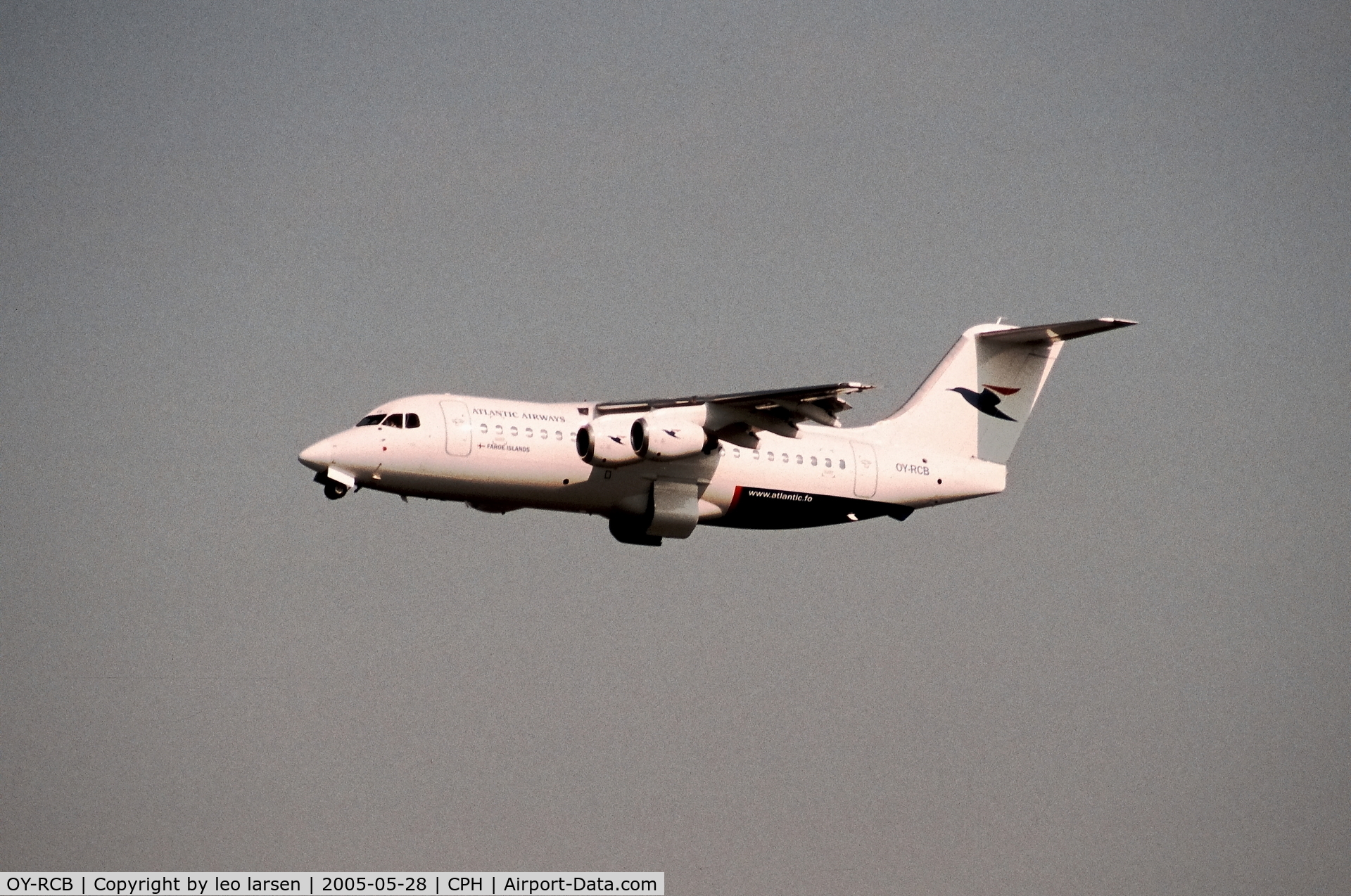 OY-RCB, 1987 British Aerospace BAe.146-200 C/N E2094, Copenhagen 28.5.2005