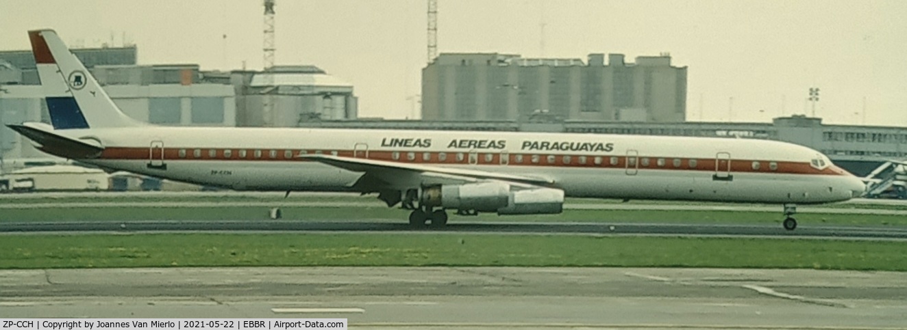 ZP-CCH, 1970 Douglas DC-8-63 C/N 46115, scan from slide