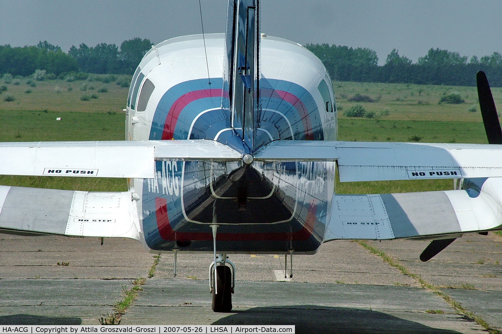 HA-ACG, 1992 Cessna 402B Businessliner III C/N 402B-1222, LHSA - Szentkirályszabadja Airport, Hungary