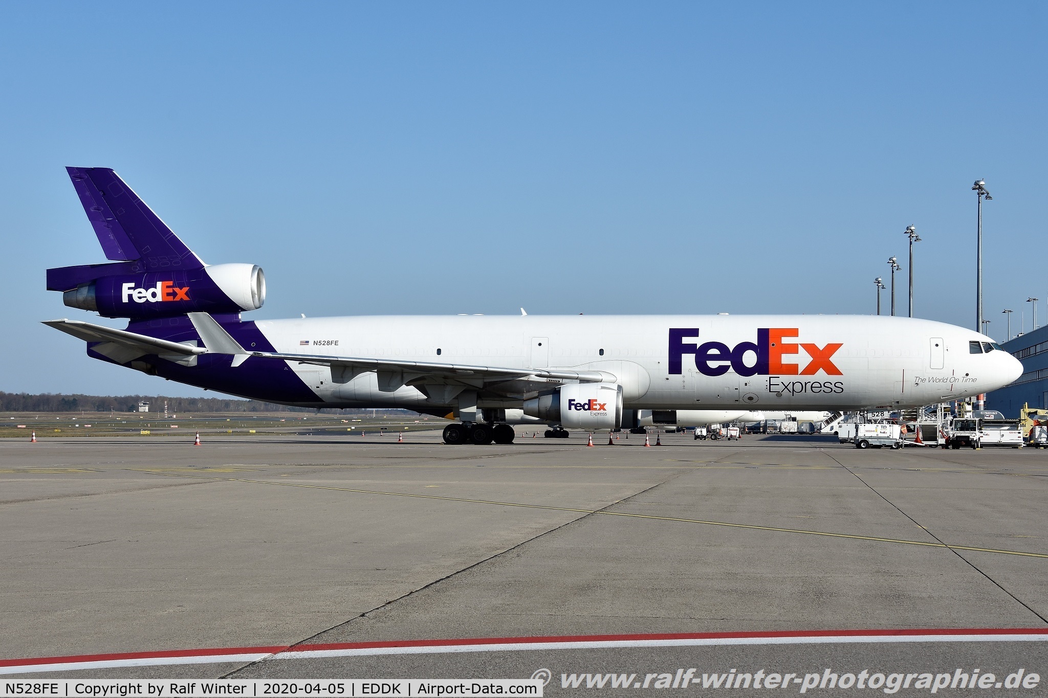 N528FE, 1996 McDonnell Douglas MD-11F C/N 48623, McDonnell Douglas MD-11F - FX FDX Federal Express FedEx - 48623 - N528FE - 05.04.2020 - CGN