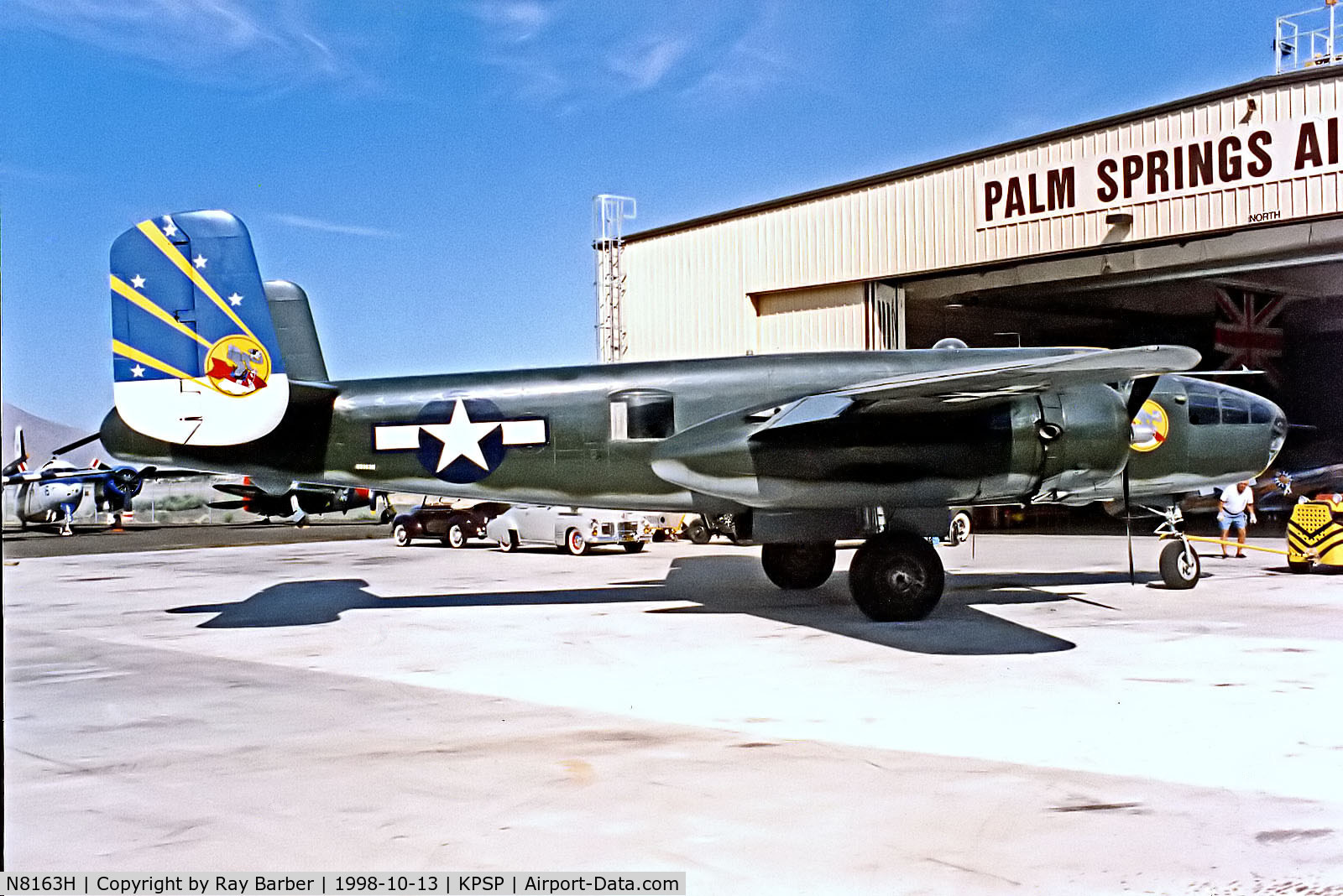 N8163H, 1944 North American B-25N Mitchell C/N 108-47501, N8163H   North American B-25J Mitchell [108-47501] (Palm Springs Air Museum) Palm Springs Int'l~N  13/10/1998
