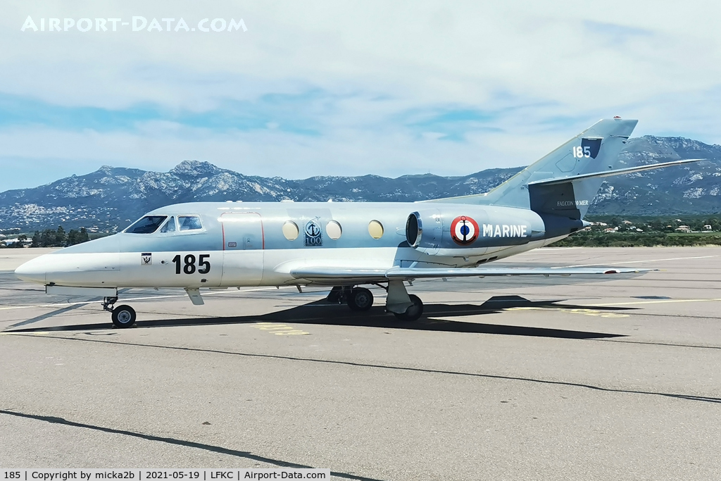 185, Dassault Falcon 10MER C/N 185, Parked